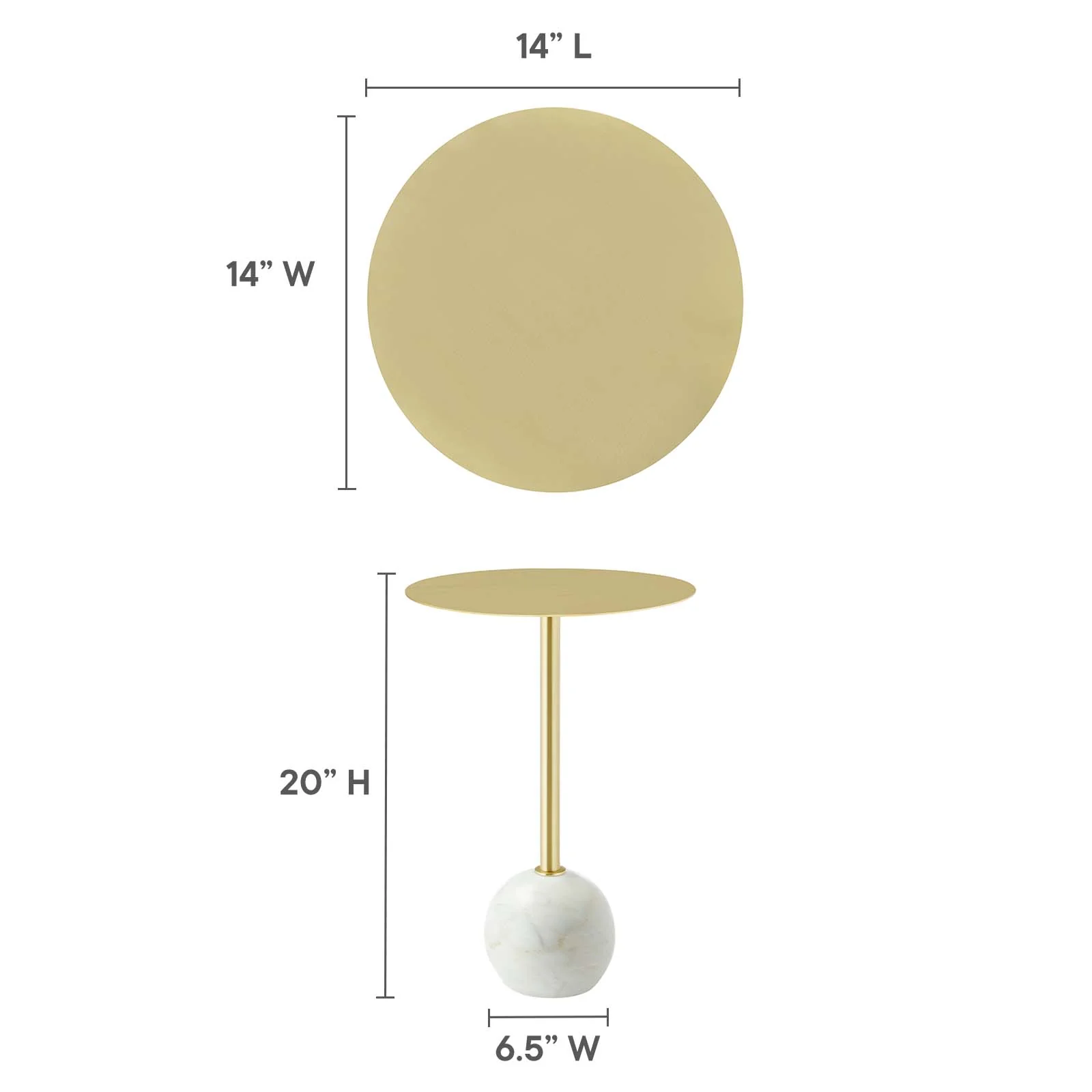 Aliza Round Acacia Wood Side Table By Modway - EEI-6606 - Image 16