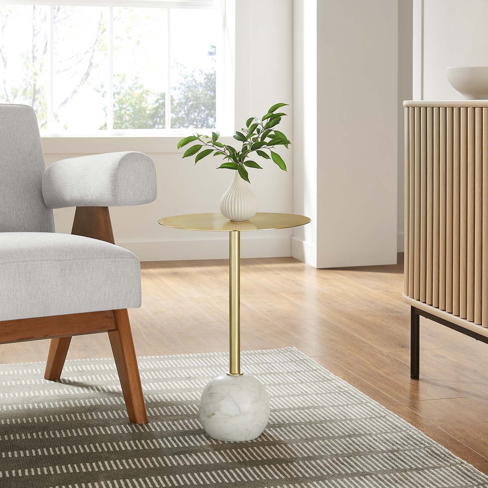 Aliza Round Acacia Wood Side Table By Modway - EEI-6606 - Image 18