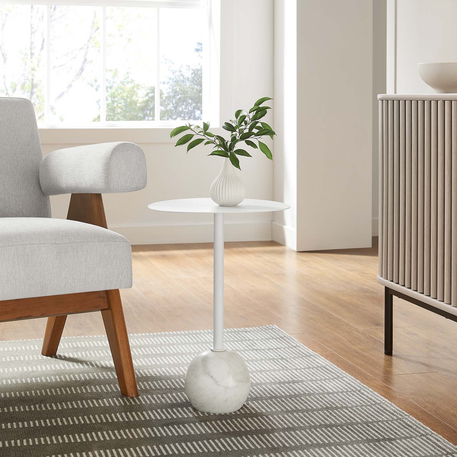 Aliza Round Acacia Wood Side Table By Modway - EEI-6606 - Image 27