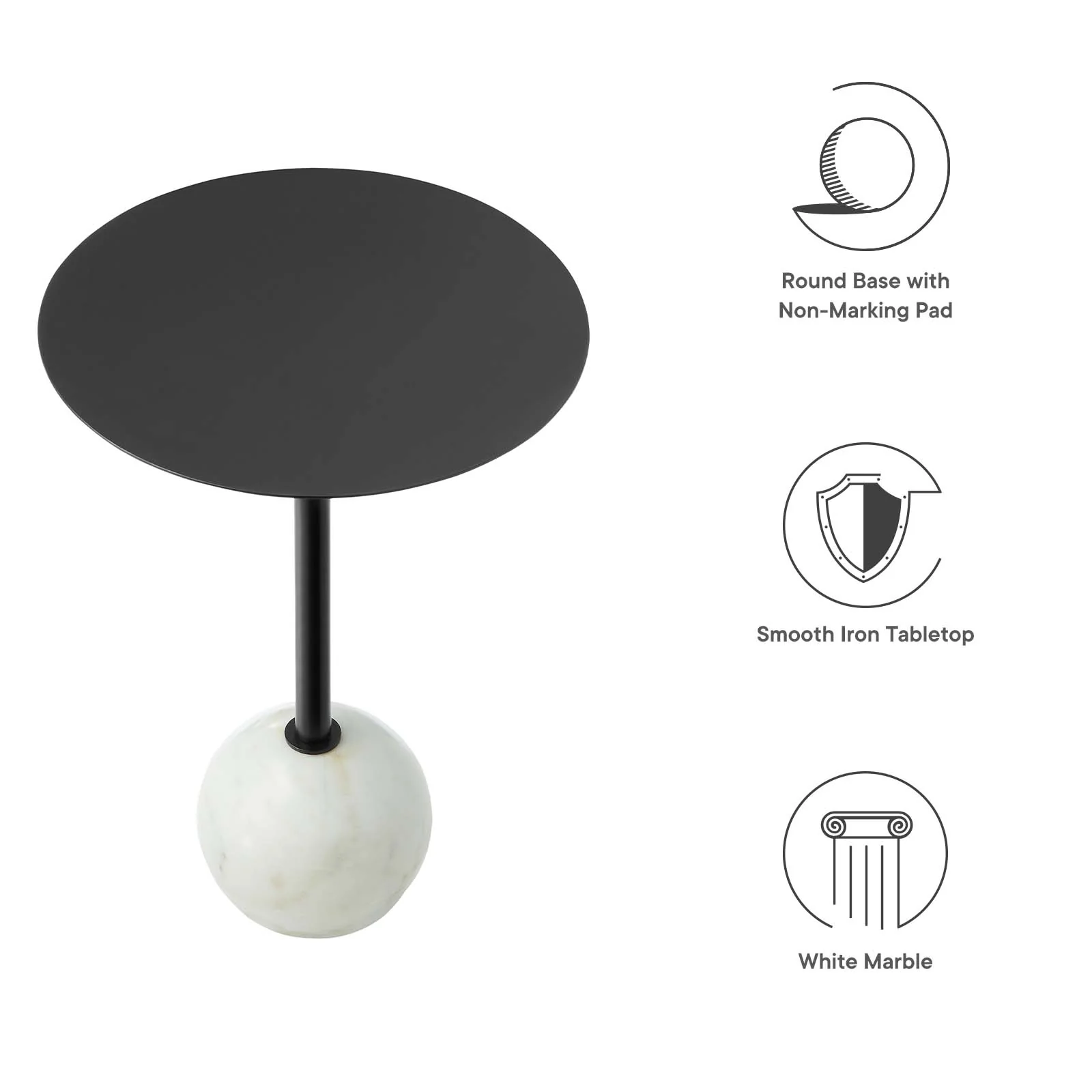 Aliza Round Acacia Wood Side Table By Modway - EEI-6606 - Image 7