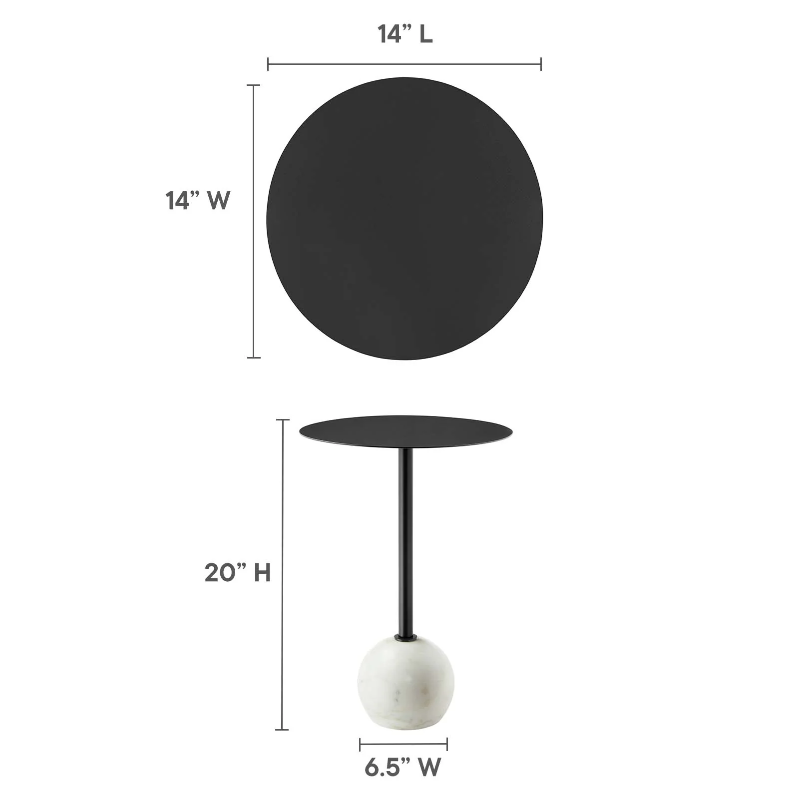 Aliza Round Acacia Wood Side Table By Modway - EEI-6606 - Image 8