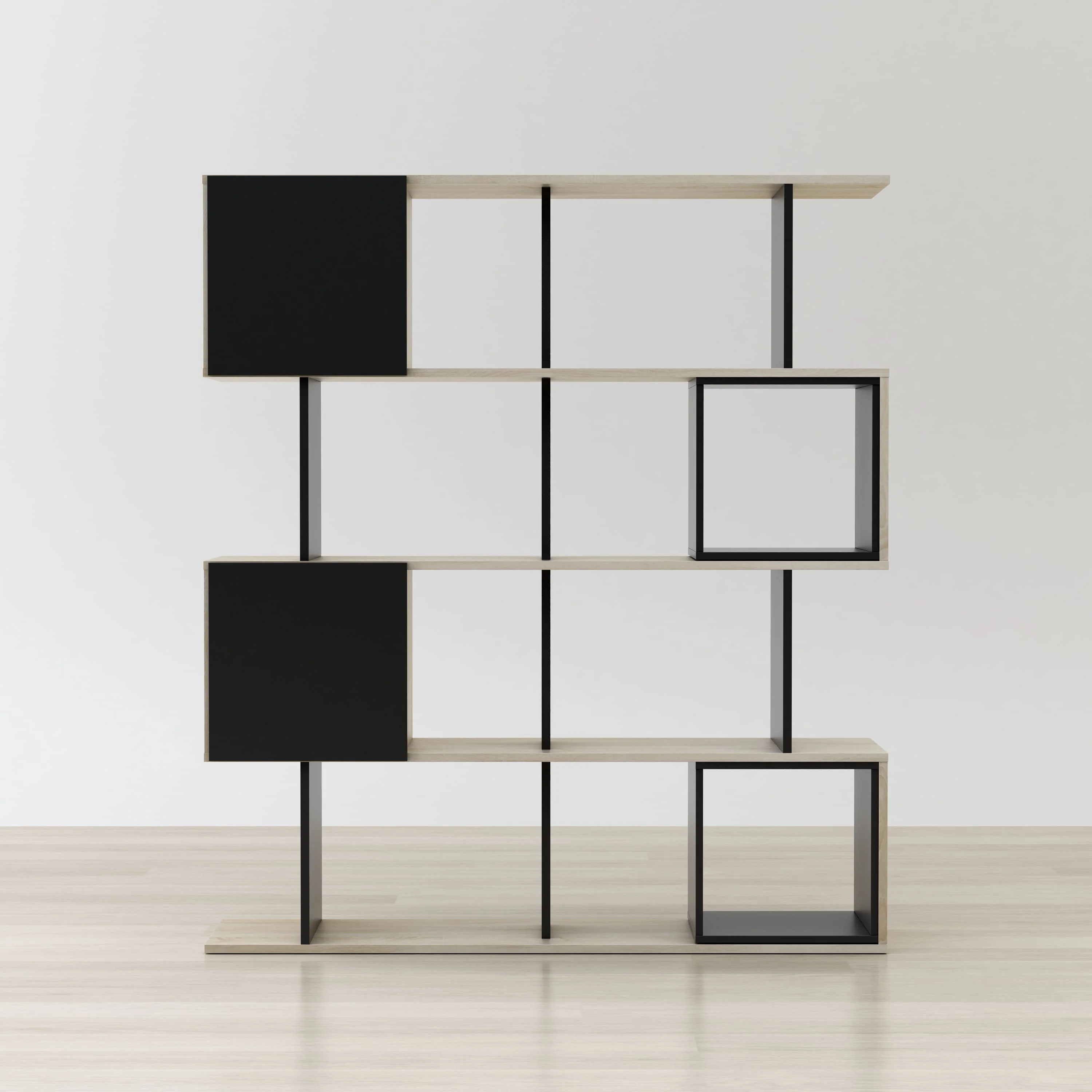 Alliance Geometric Bookcase By Anderson Teak - Image 5