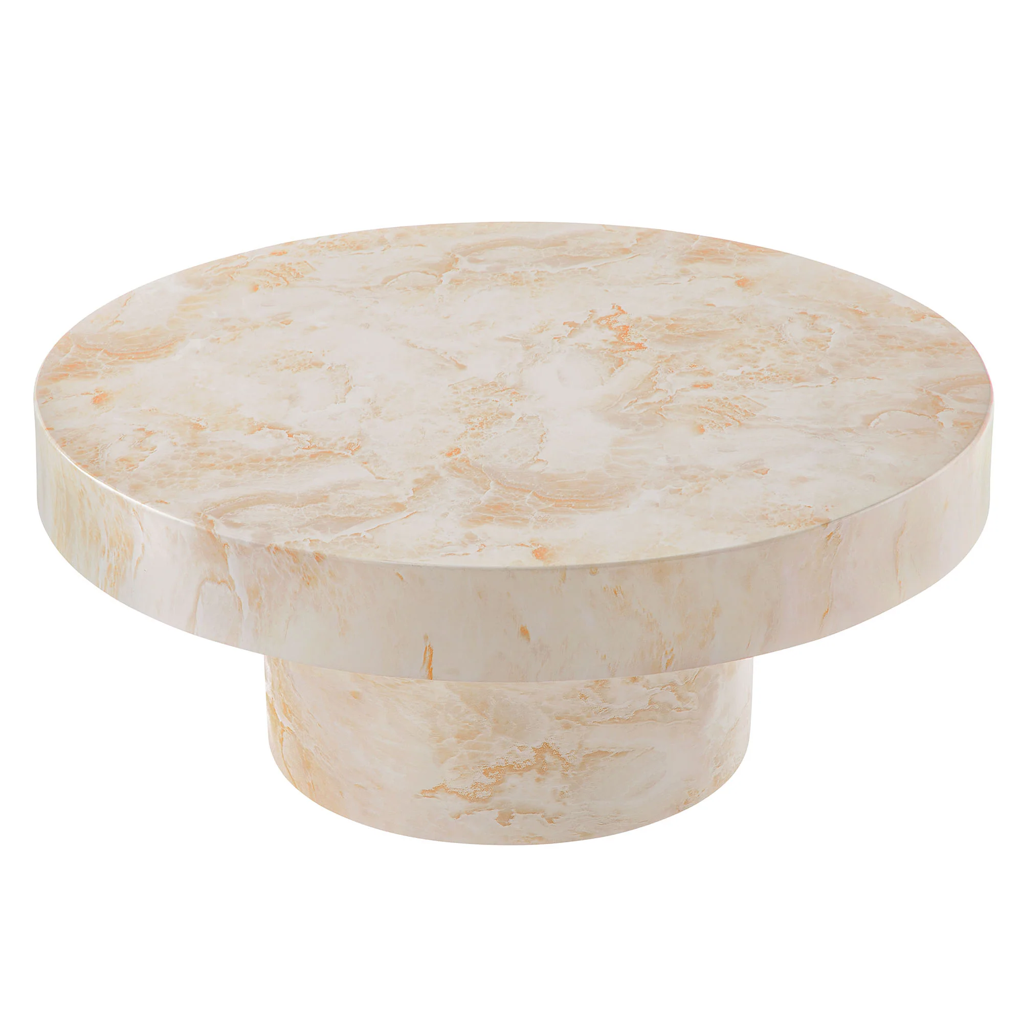 Alora Indoor - Outdoor Patio Concrete Round Coffee Table by Modway - Image 3