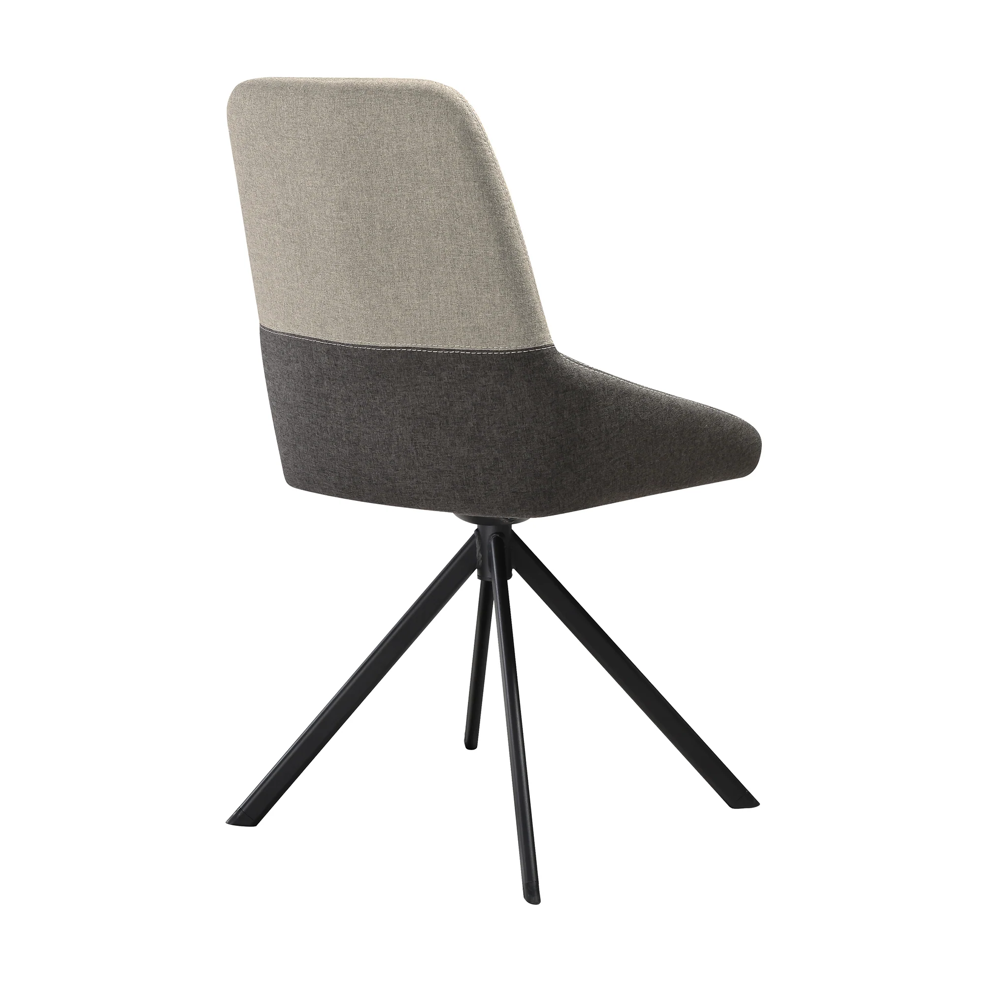 Alora Maverick 7 Piece Extendable Dining Set with Two-Tone Gray Fabric Chairs By Armen Living - Image 4