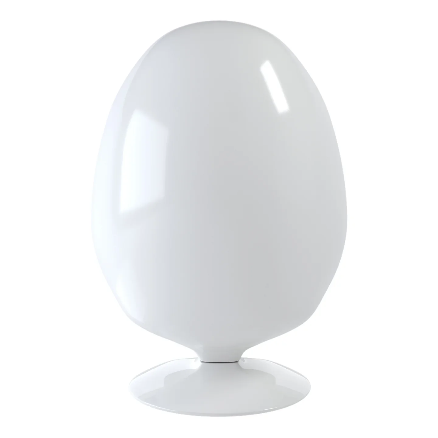 Alpha Egg Chair & Ottoman, Red By World Modern Design - Image 3