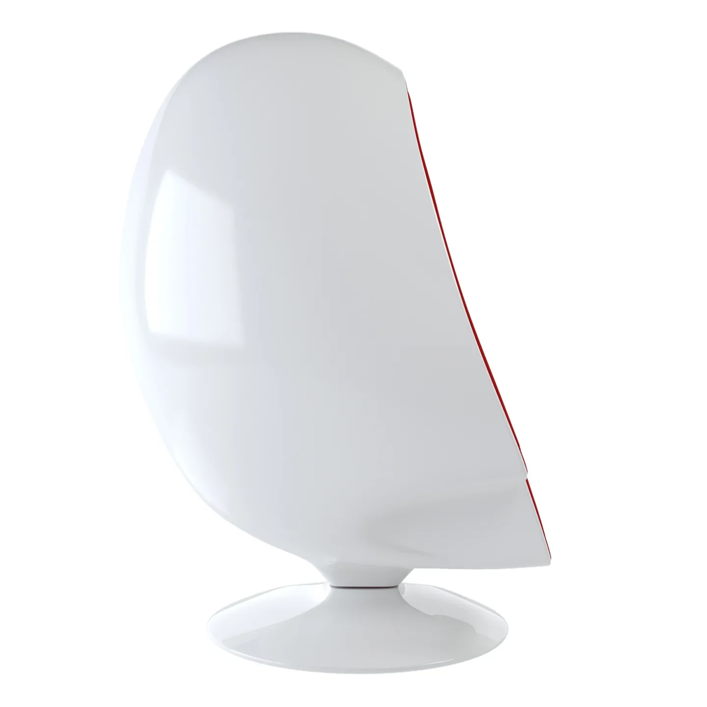 Alpha Egg Chair & Ottoman, Red By World Modern Design - Image 5