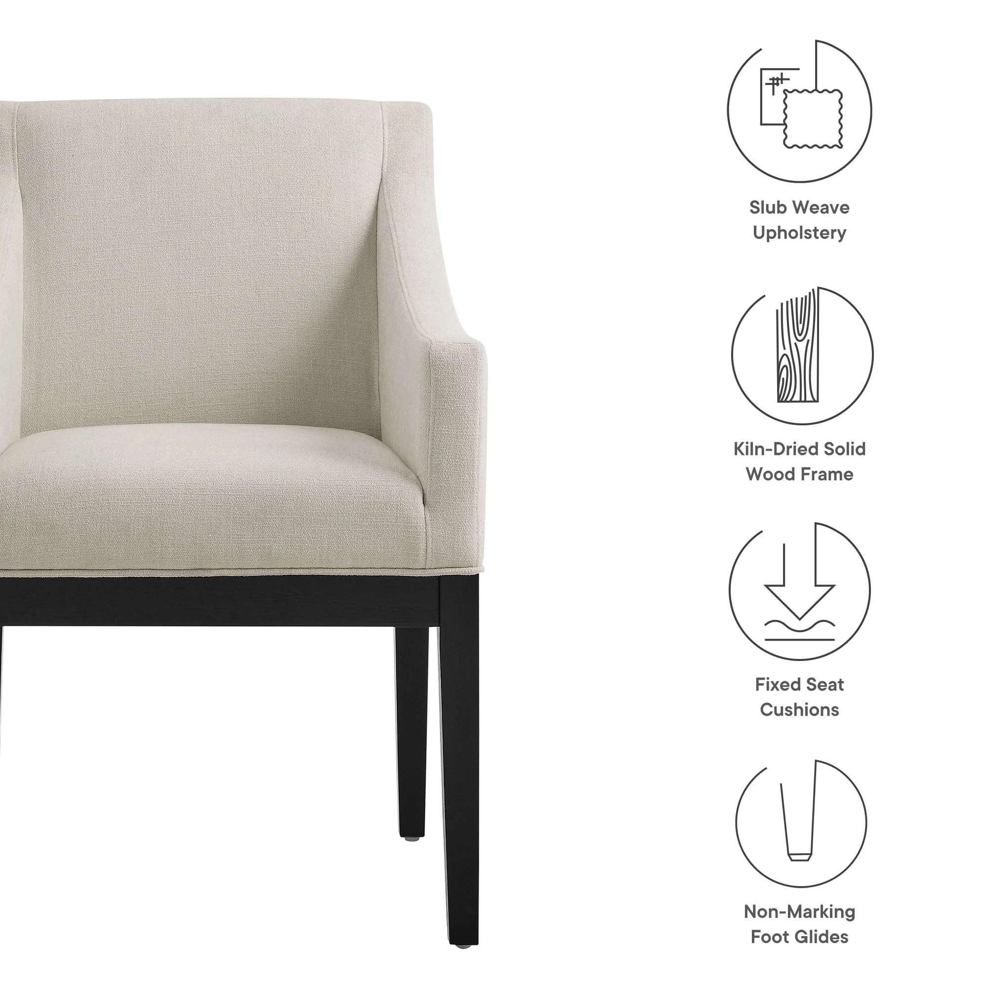 Alton Fabric Upholstered Dining Armchair by Modway - Image 26