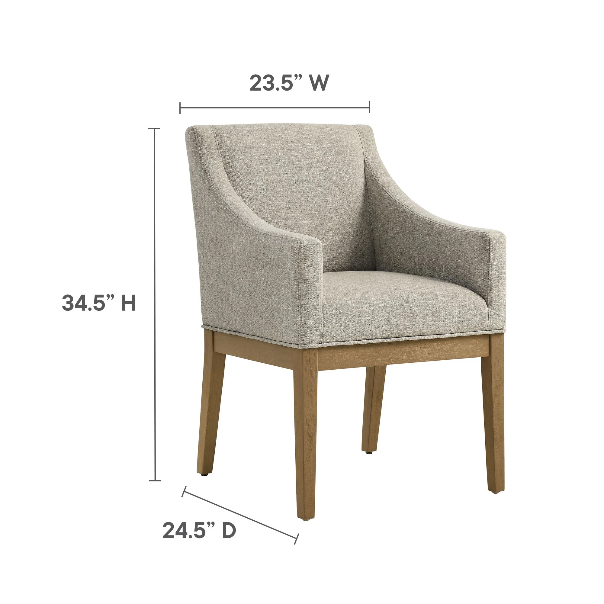 Alton Fabric Upholstered Dining Armchair by Modway - Image 9