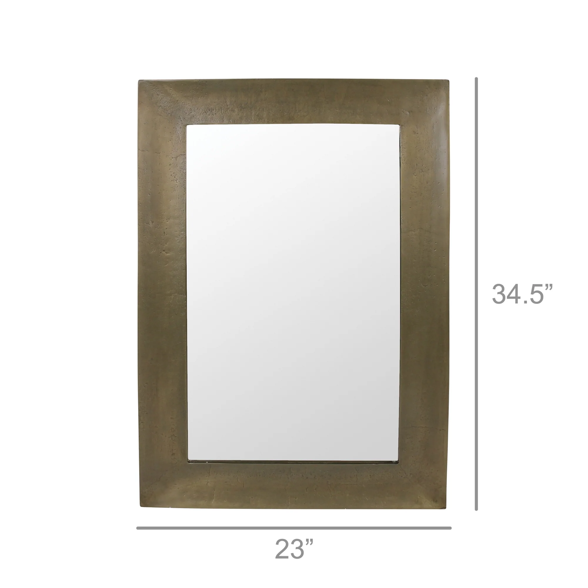 Alton Mirror, Brass By HomArt - Image 2