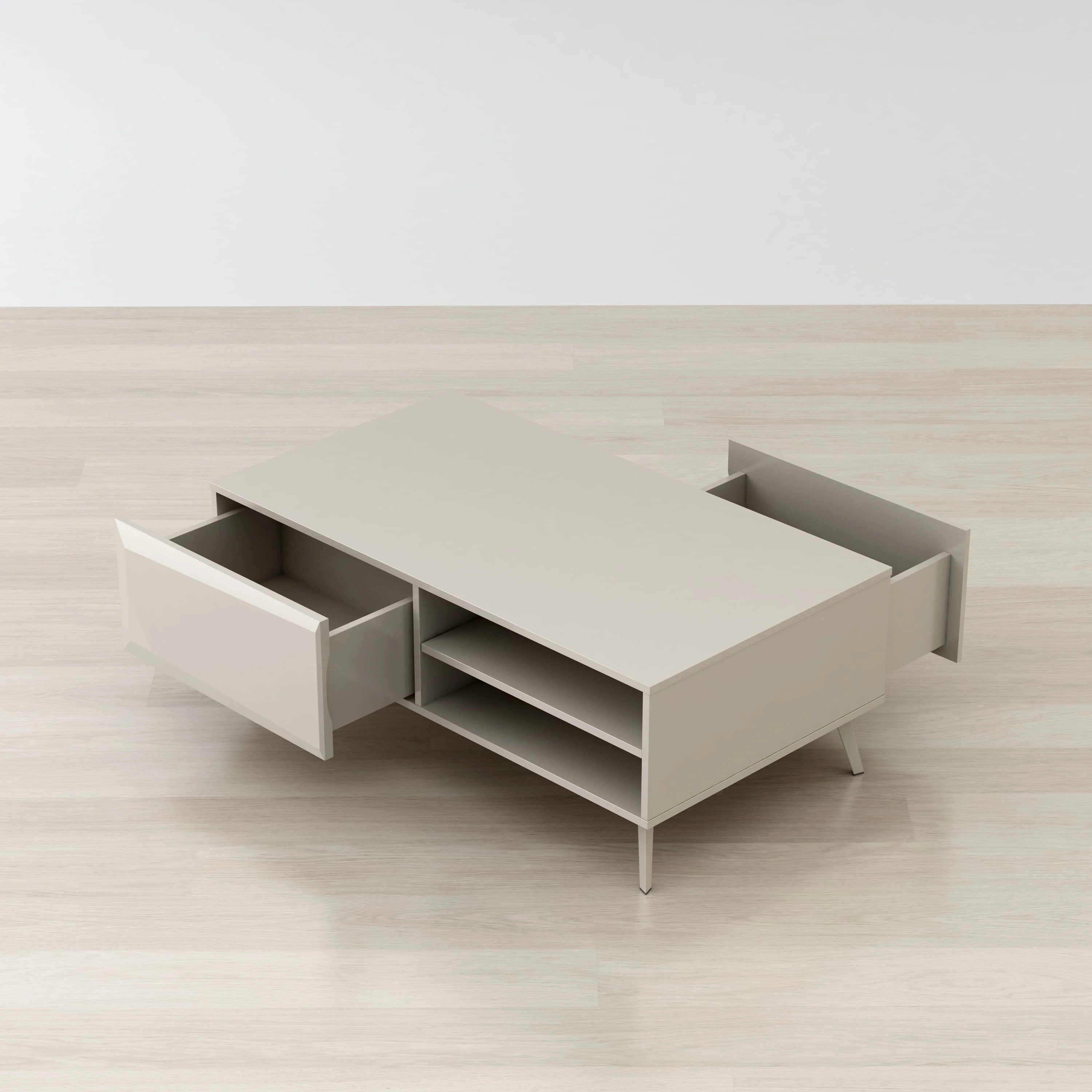 Altus 43" Coffee Table Gloss Grey By Anderson Teak - Image 3
