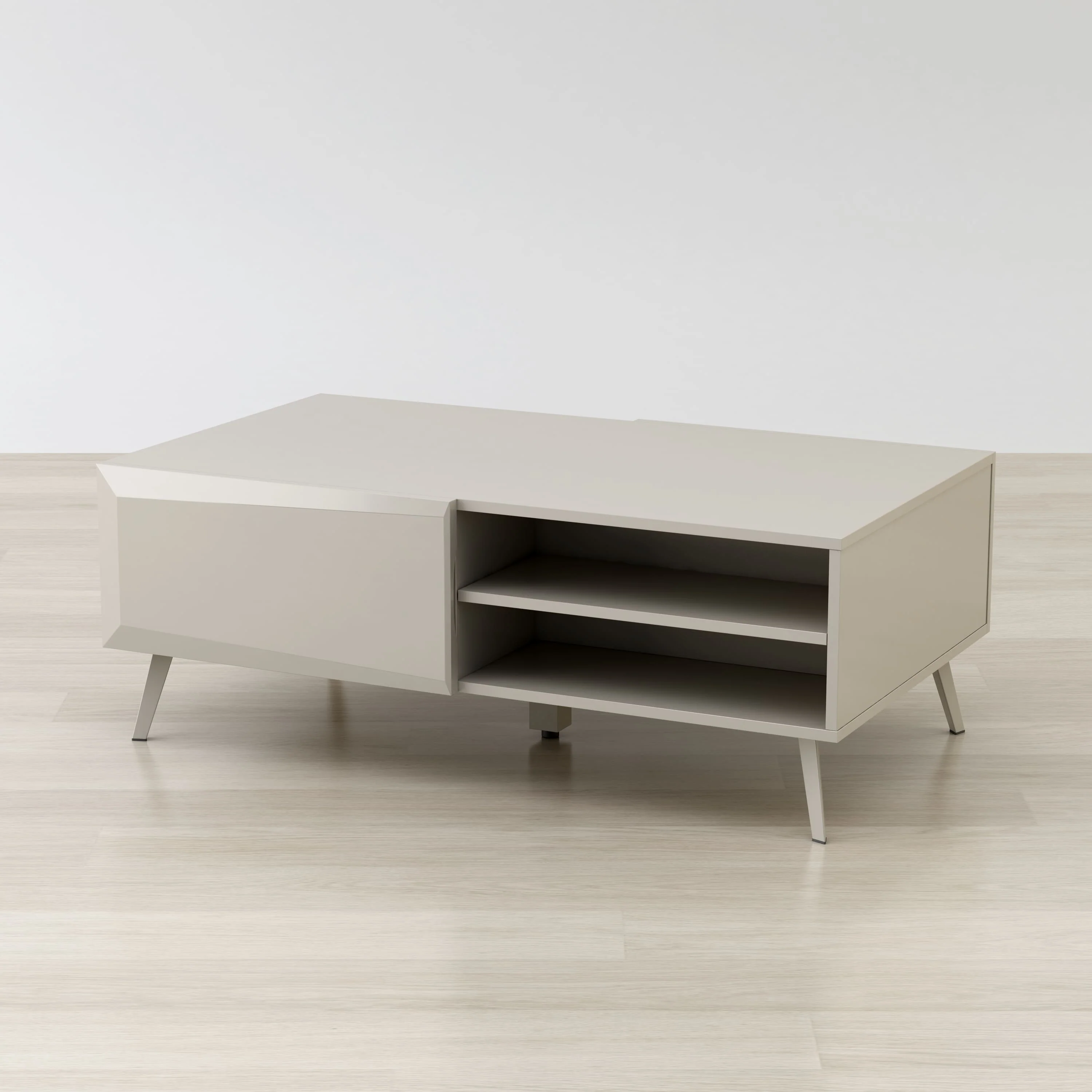 Altus 43" Coffee Table Gloss Grey By Anderson Teak - Image 4