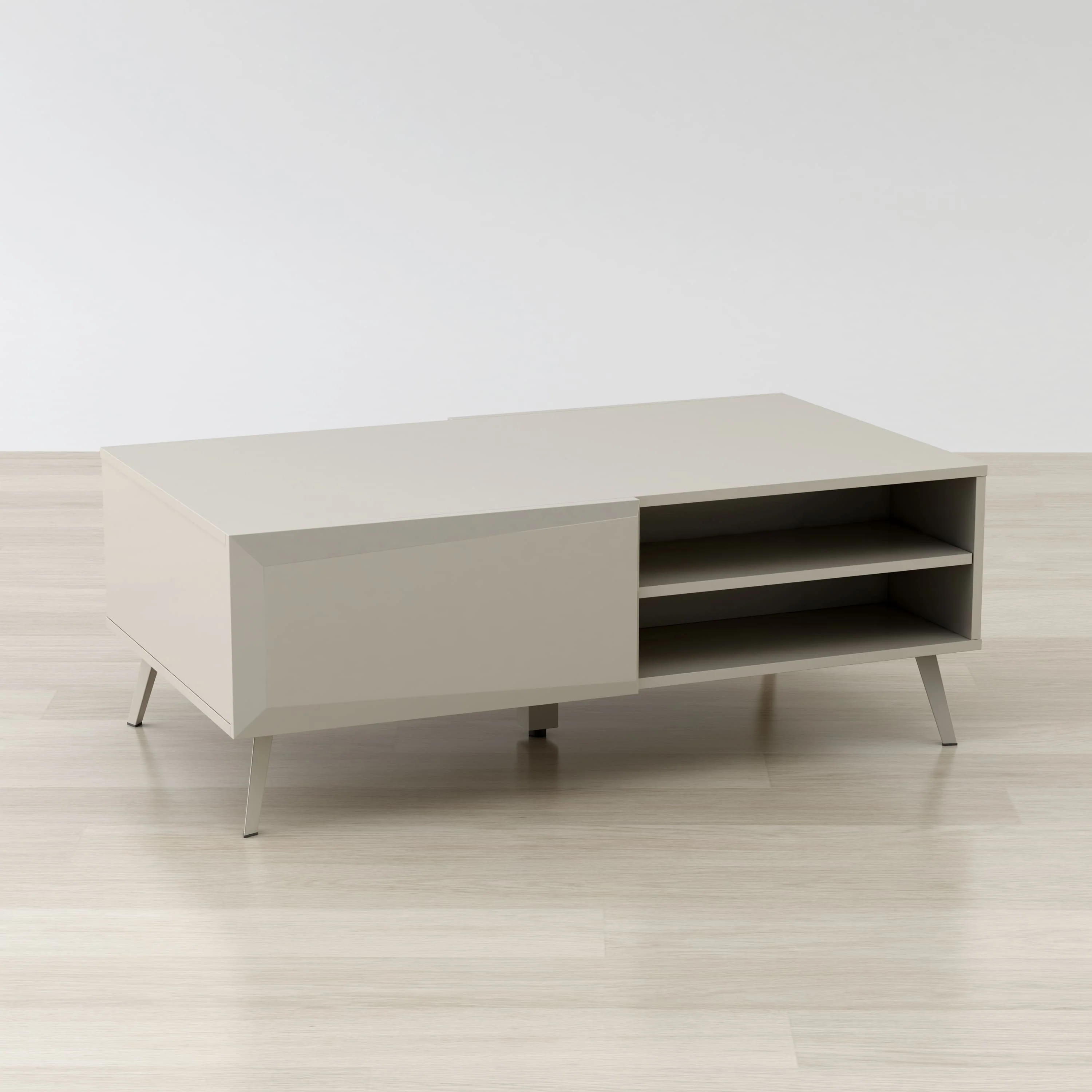 Altus 43" Coffee Table Gloss Grey By Anderson Teak - Image 5