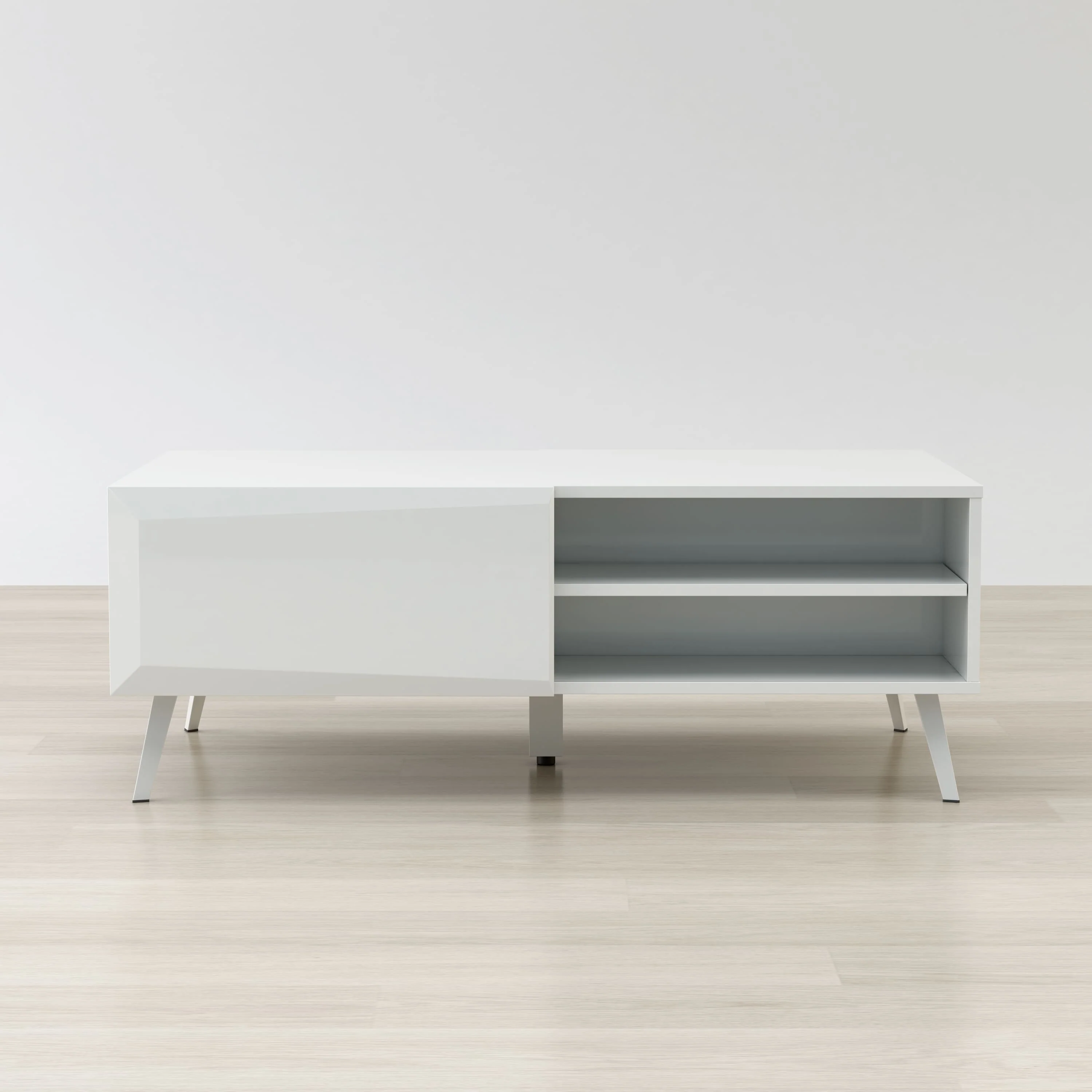 Altus 43" Coffee Table Gloss White By Anderson Teak - Image 5