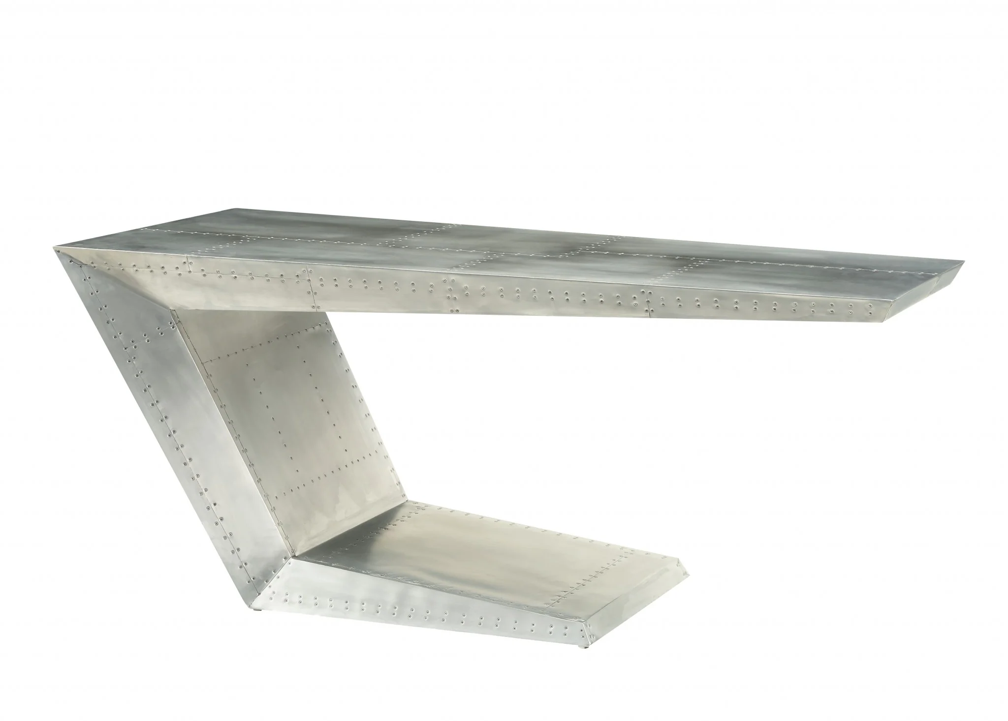 Aluminum Desk By Homeroots - Image 2