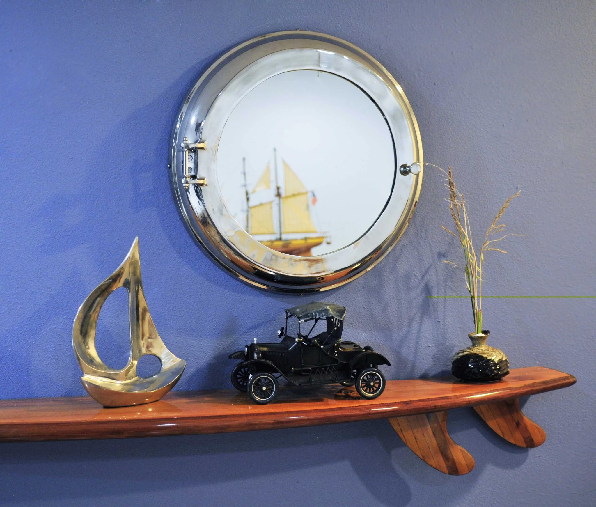 Aluminum Wall Mirror with Storage By Homeroots - Image 3