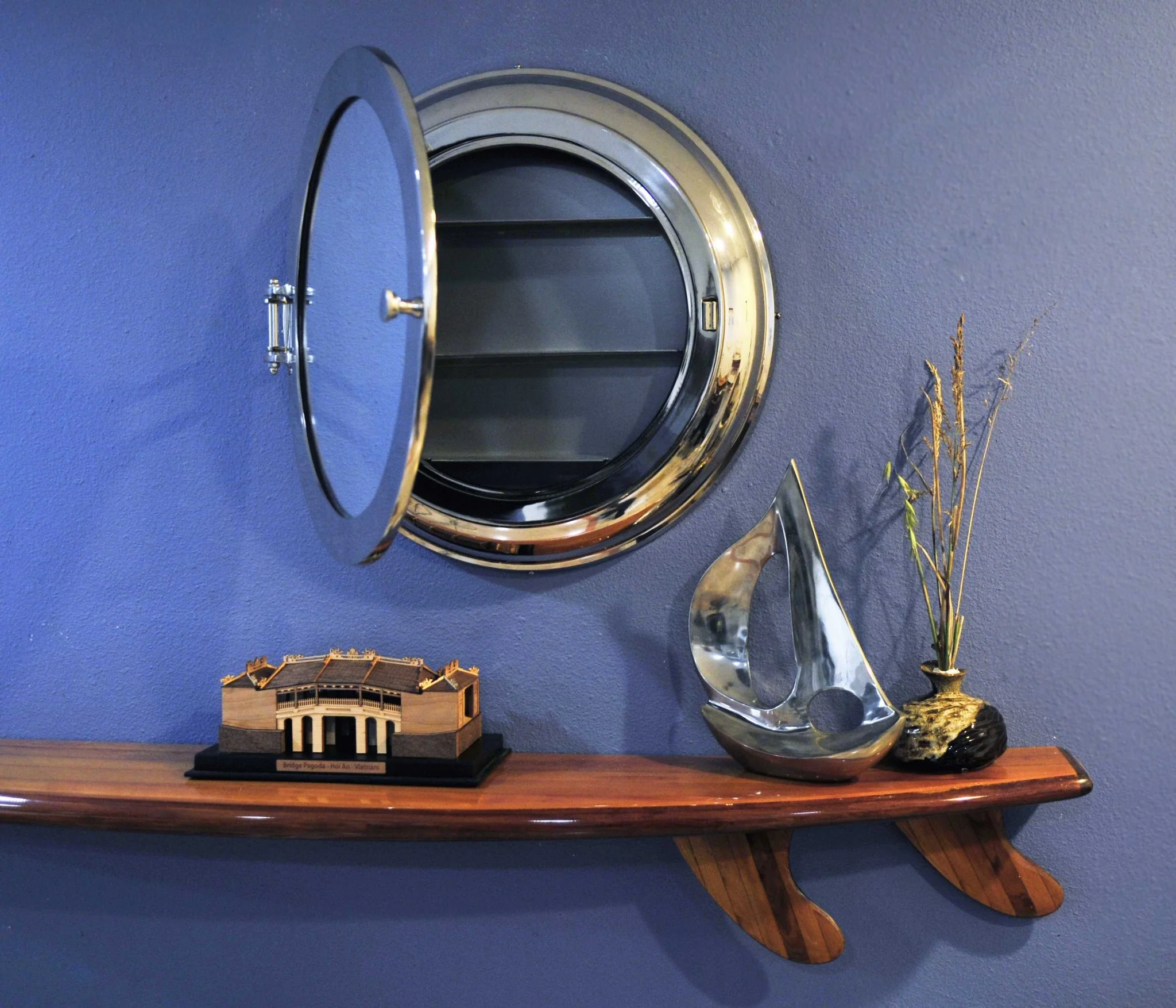 Aluminum Wall Mirror with Storage By Homeroots - Image 5