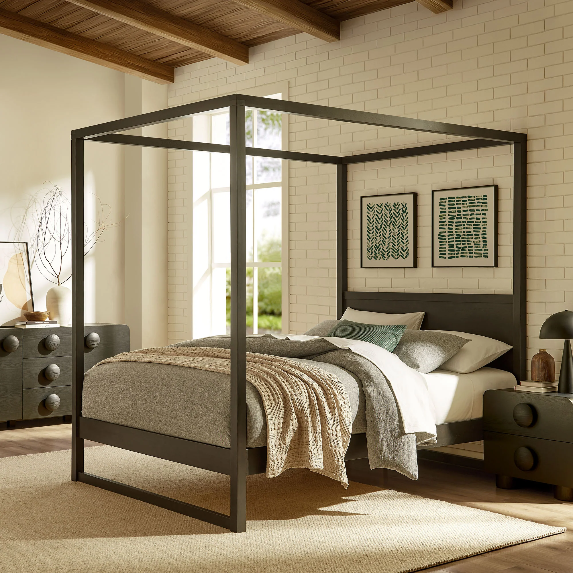 Alva Queen Wood Canopy Platform Bed by Modway - Image 18