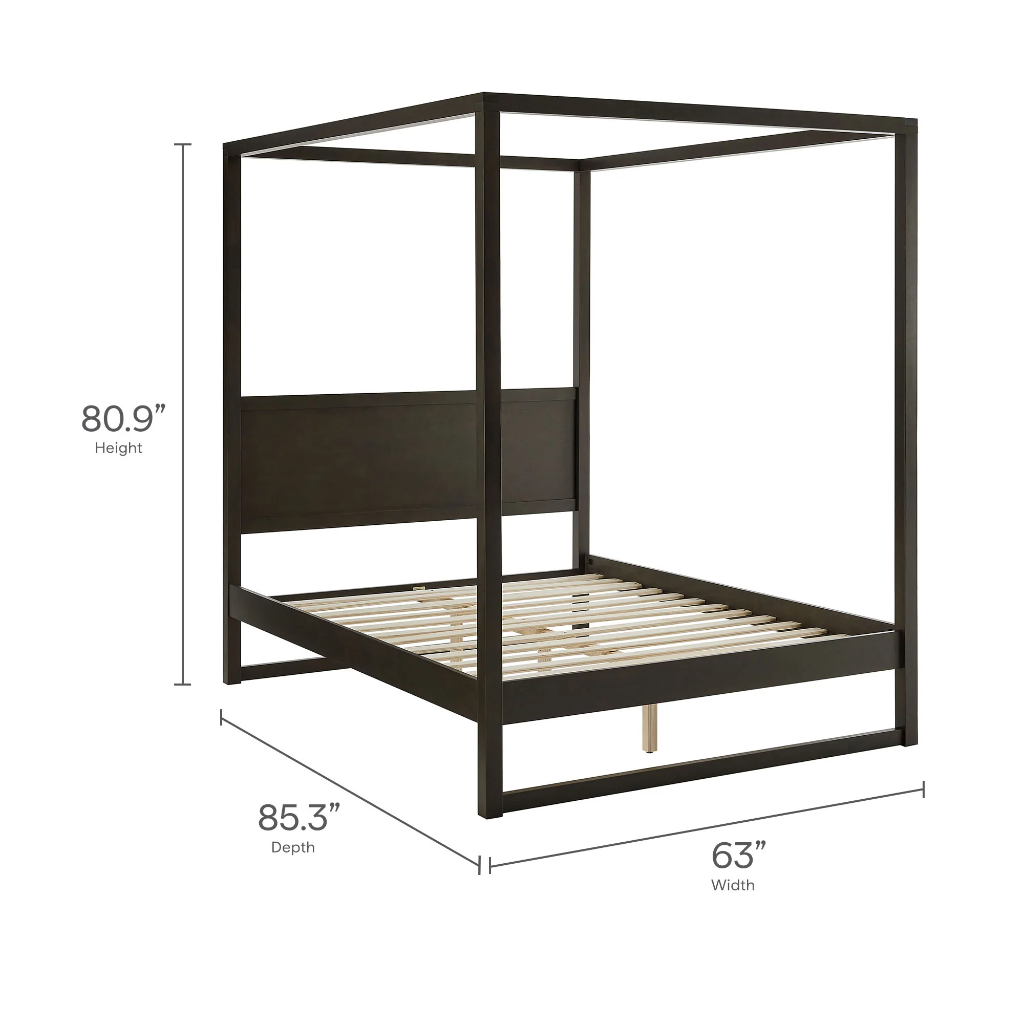 Alva Queen Wood Canopy Platform Bed by Modway - Image 20