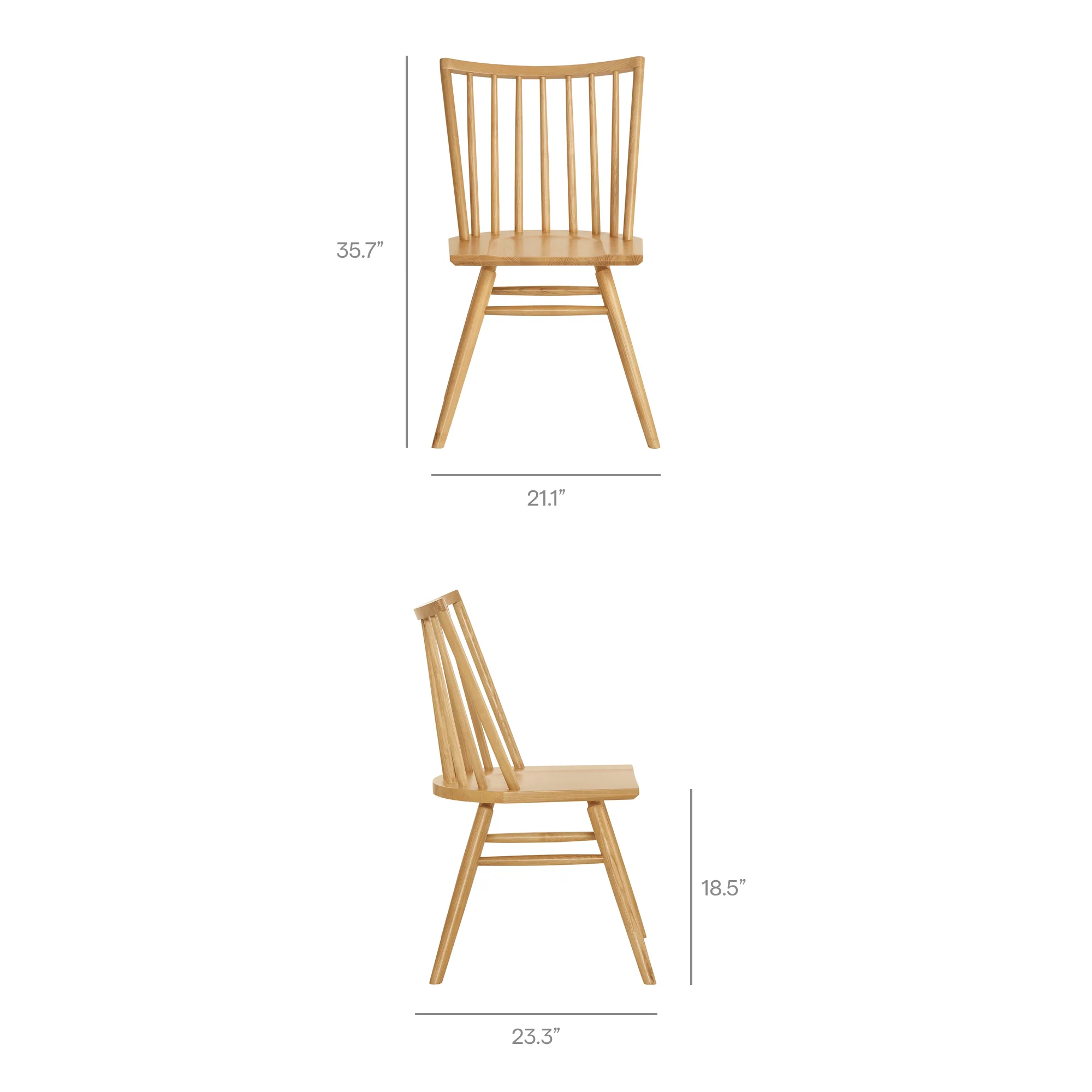 Alvar Spindle Back Dining Side Chairs Set of 2 by Modway - Image 10