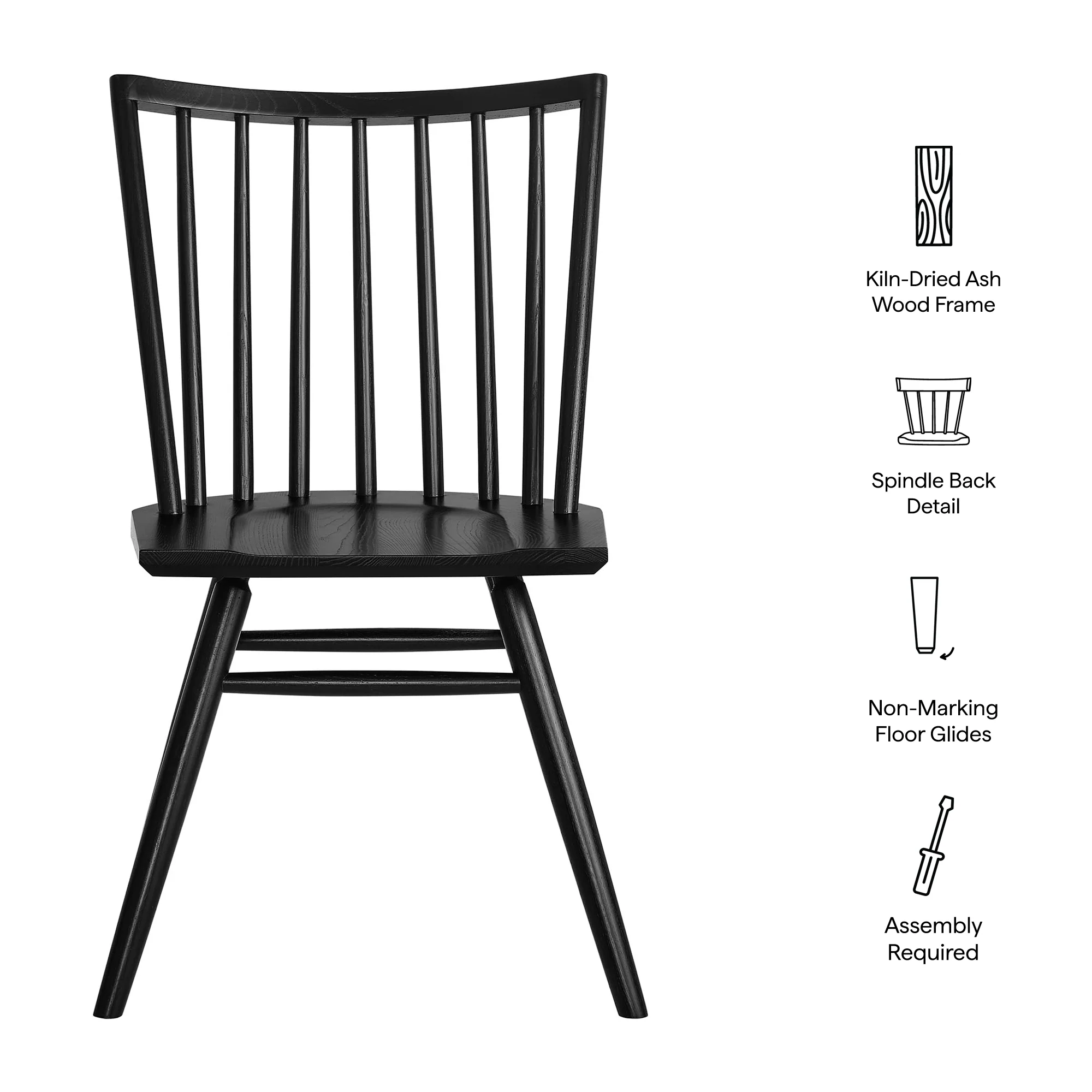 Alvar Spindle Back Dining Side Chairs Set of 2 by Modway - Image 19