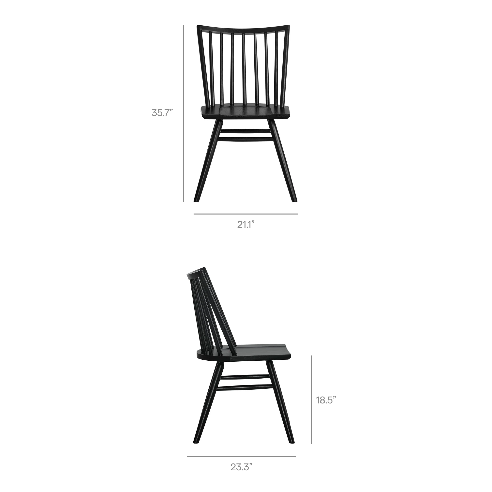 Alvar Spindle Back Dining Side Chairs Set of 2 by Modway - Image 20