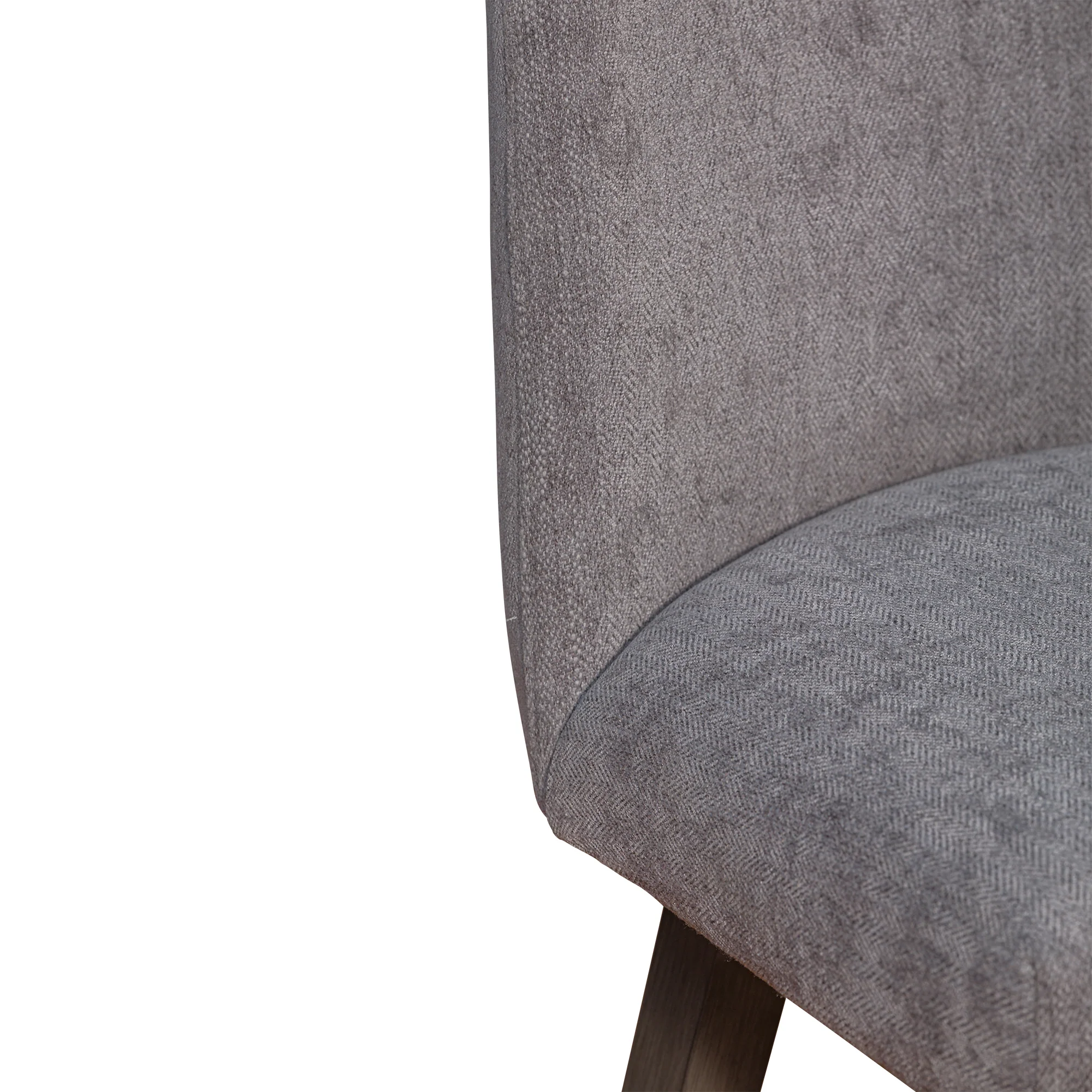 Amalie Swivel Bar Stool in Grey Oak Wood Finish with Mocha Fabric By Armen Living - Image 10