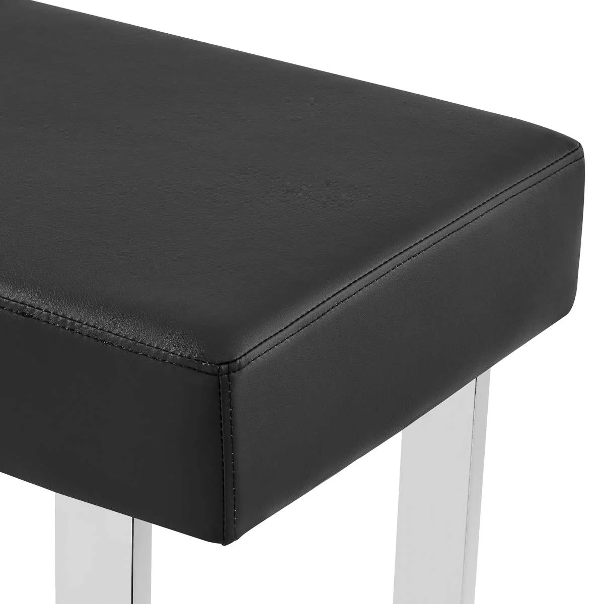 Amanda 3 Piece Black Rectangular Dining Set By Armen Living - Image 5