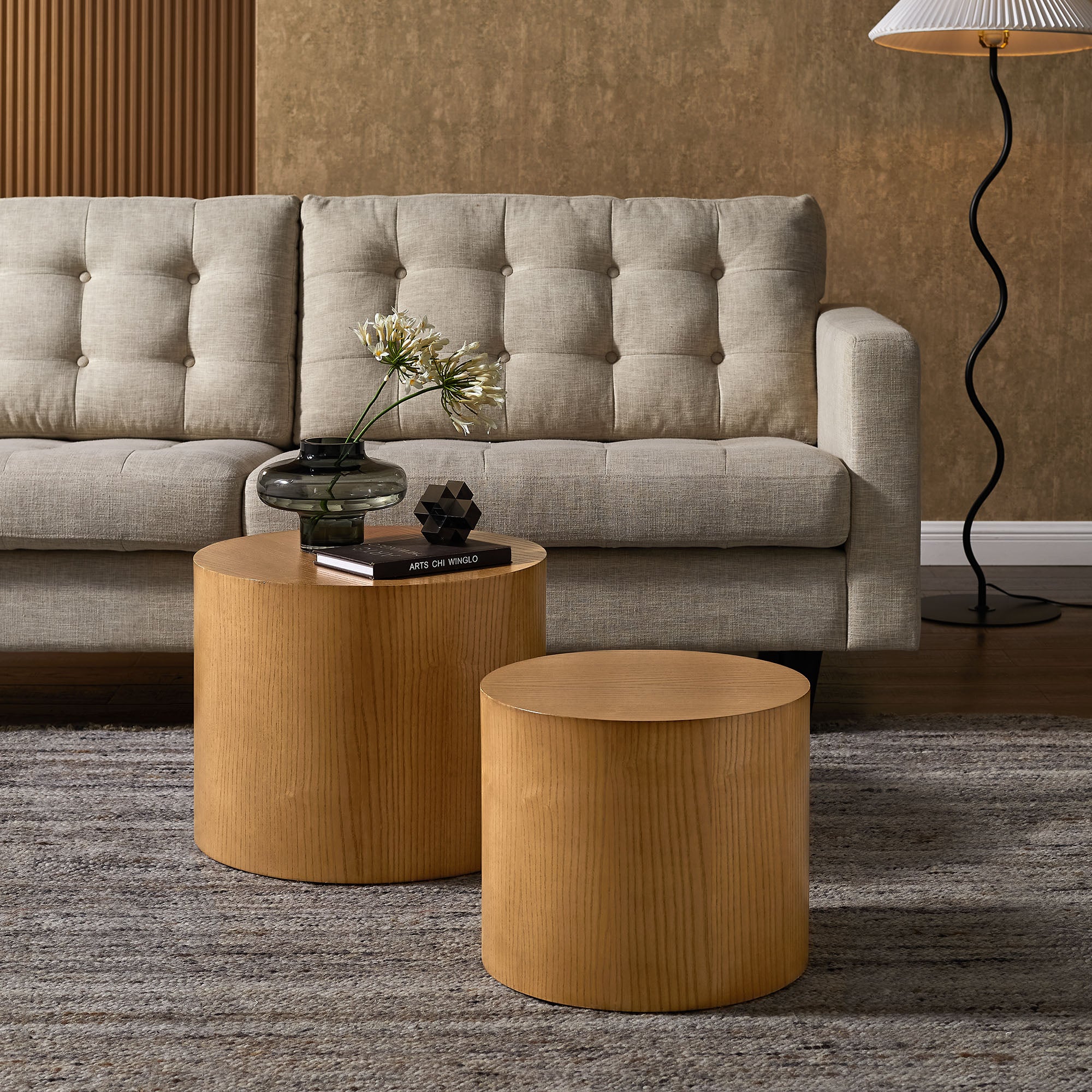 Amani Round Nesting Coffee Tables Set of 2 by Modway - Image 19