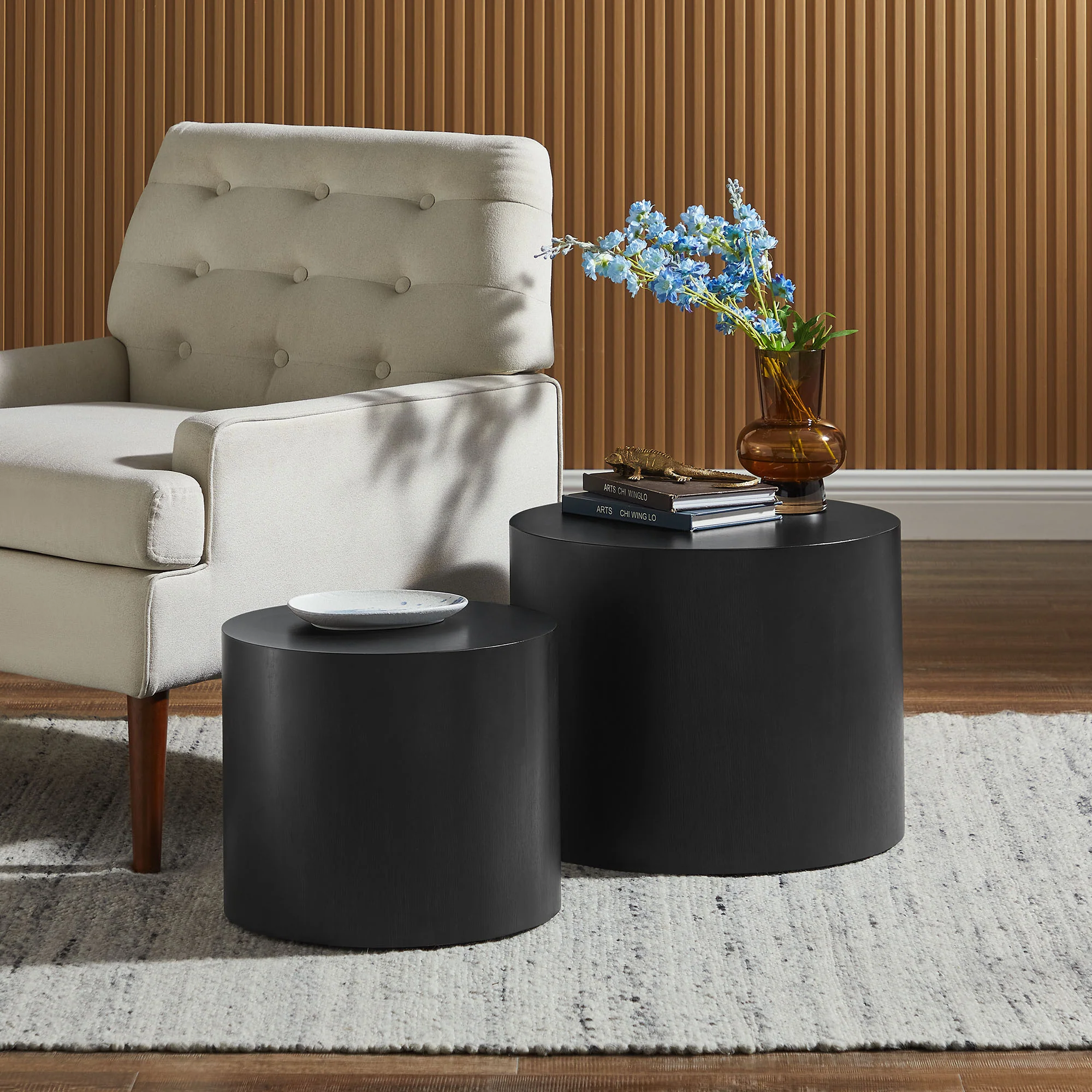 Amani Round Nesting Coffee Tables Set of 2 by Modway - Image 9
