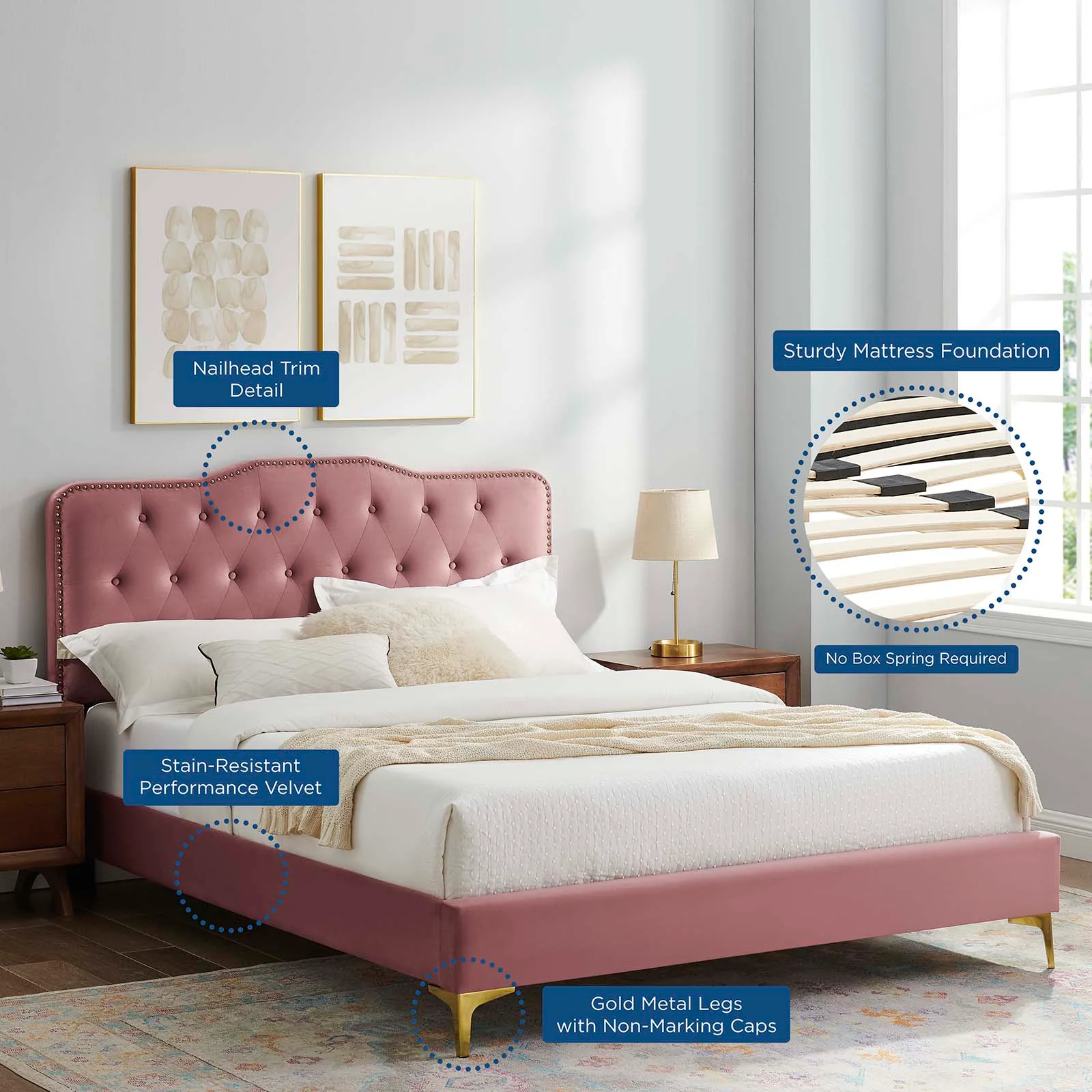 Amber Full Platform Bed By Modway - MOD-6781 - Image 22