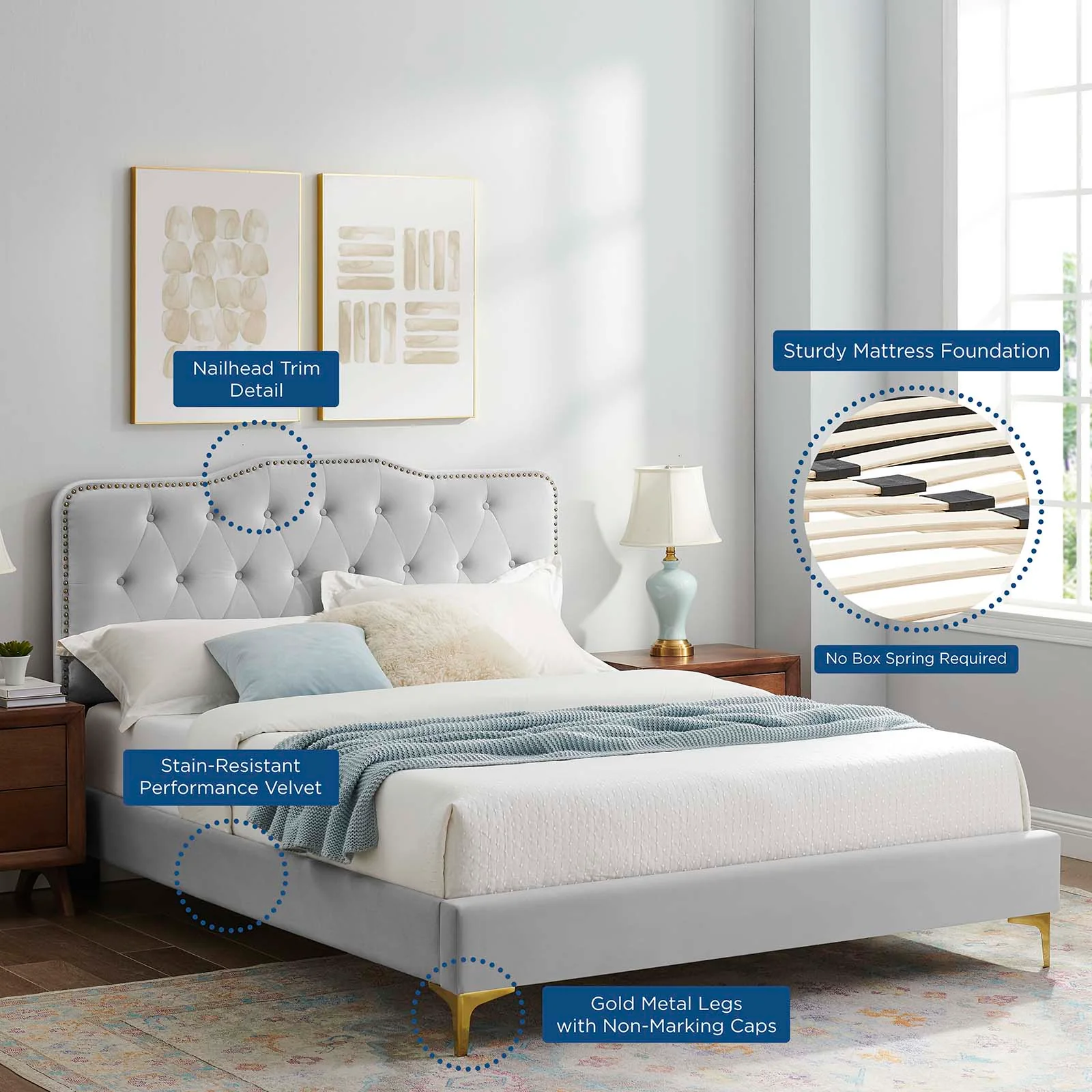 Amber Full Platform Bed By Modway - MOD-6781 - Image 37