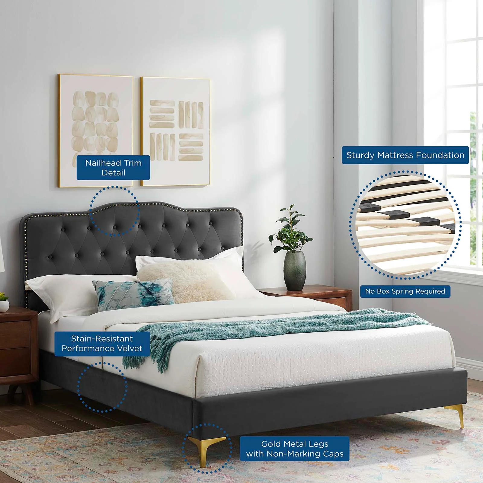 Amber King Platform Bed By Modway - MOD-6784 - Image 7