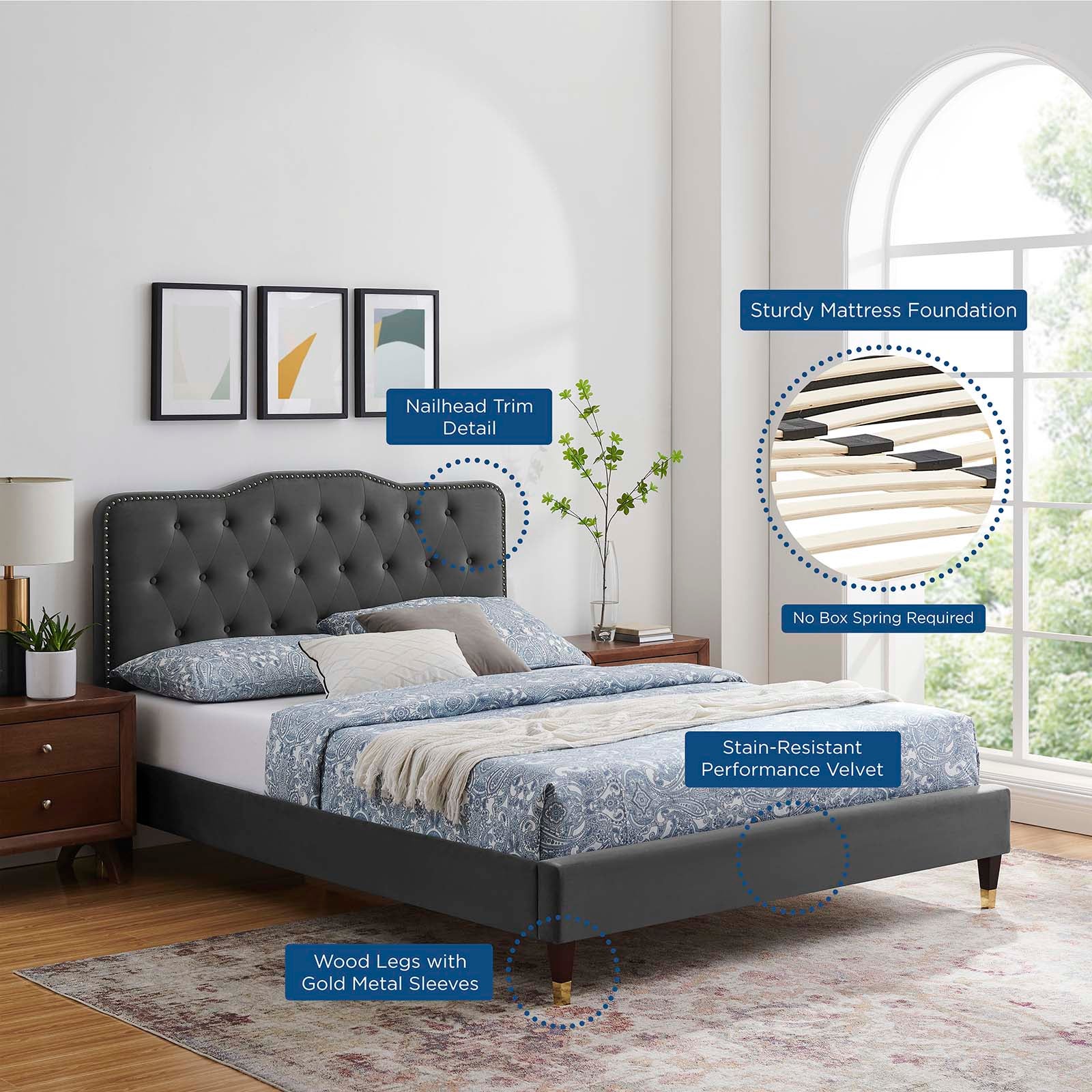 Amber King Platform Bed By Modway - MOD-6785 - Image 7