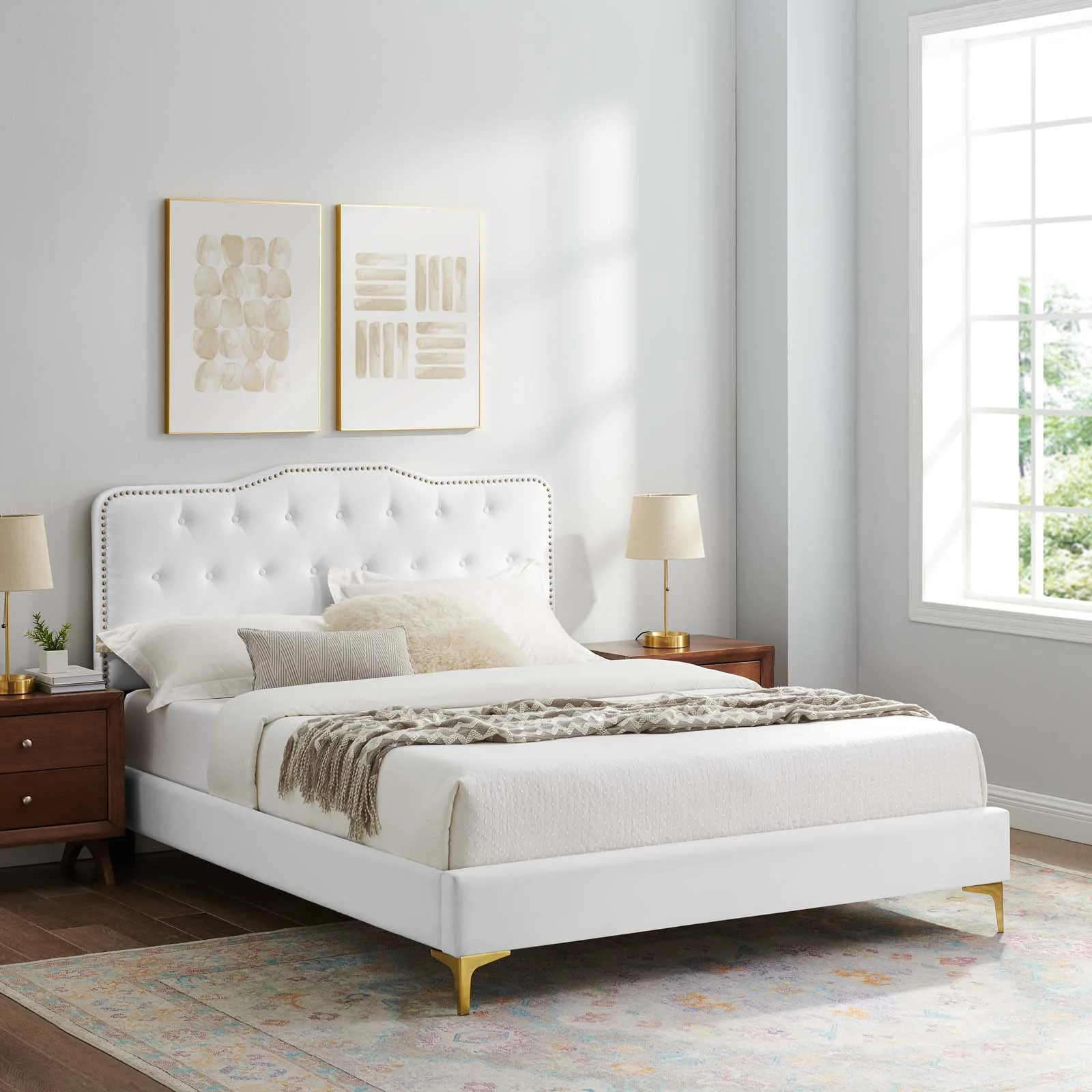 Amber Performance Velvet Queen Platform Bed By Modway - MOD-6775 - Image 113