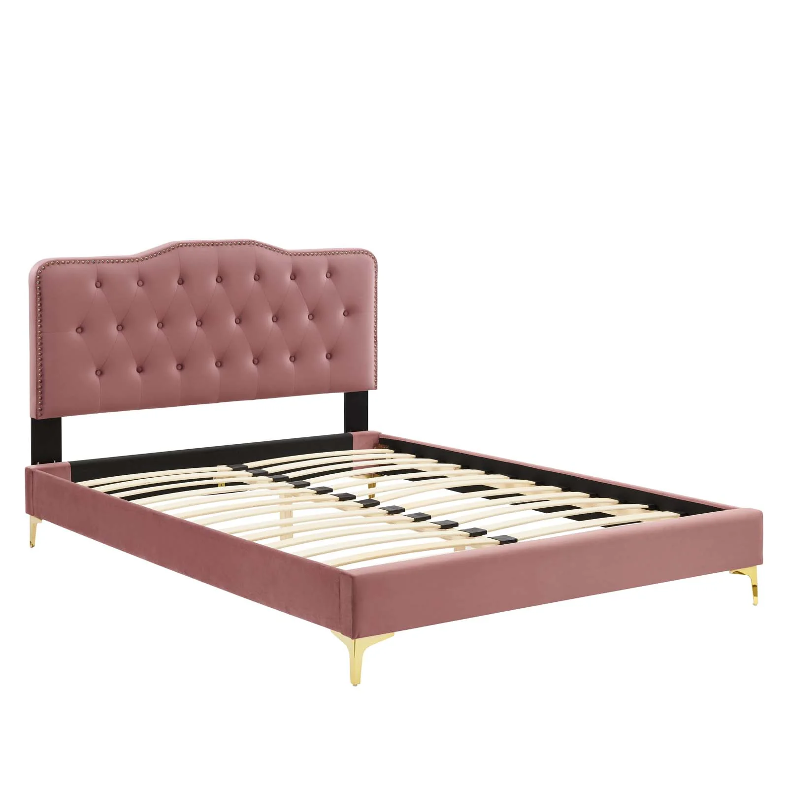 Amber Performance Velvet Queen Platform Bed By Modway - MOD-6775 - Image 24