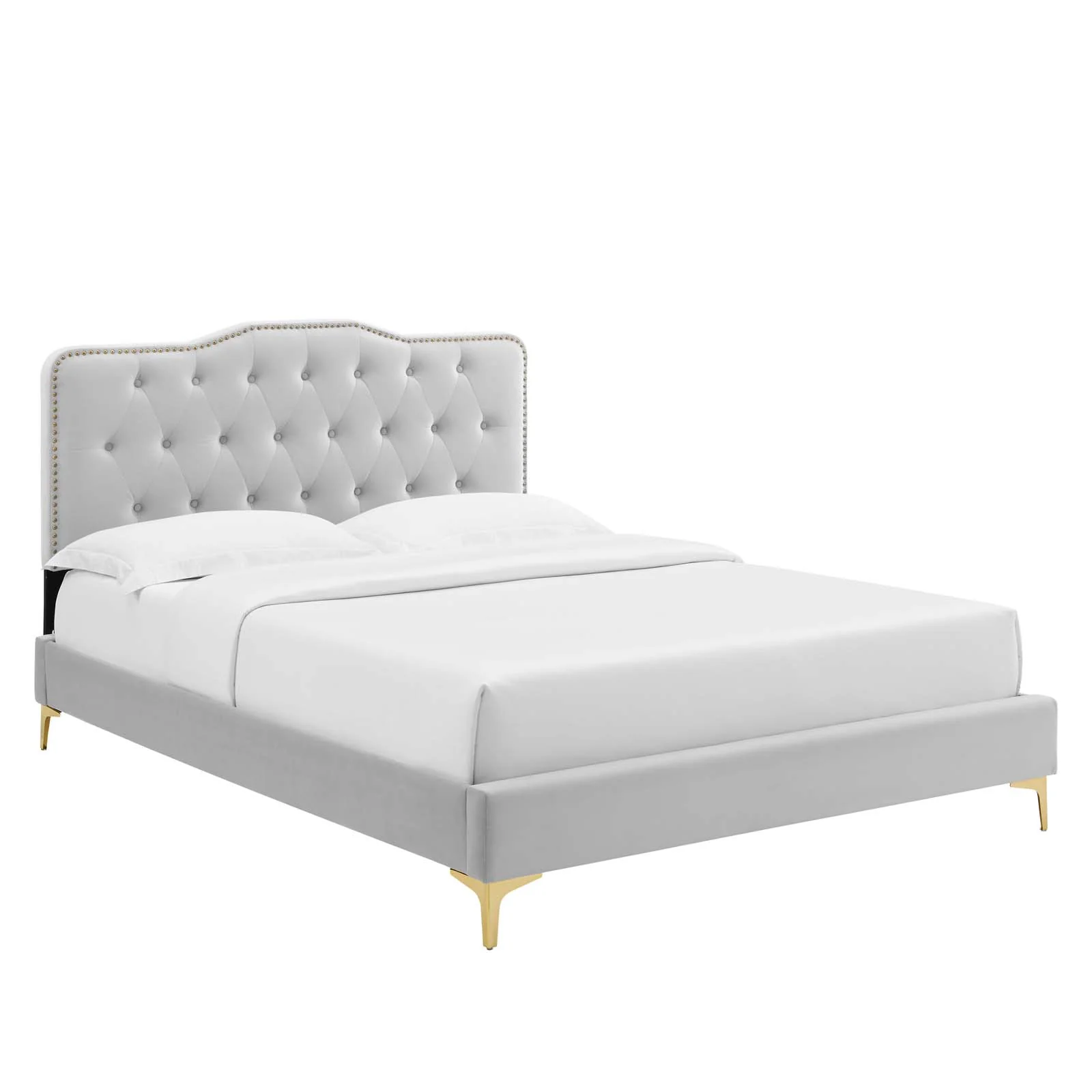 Amber Performance Velvet Queen Platform Bed By Modway - MOD-6775 - Image 31