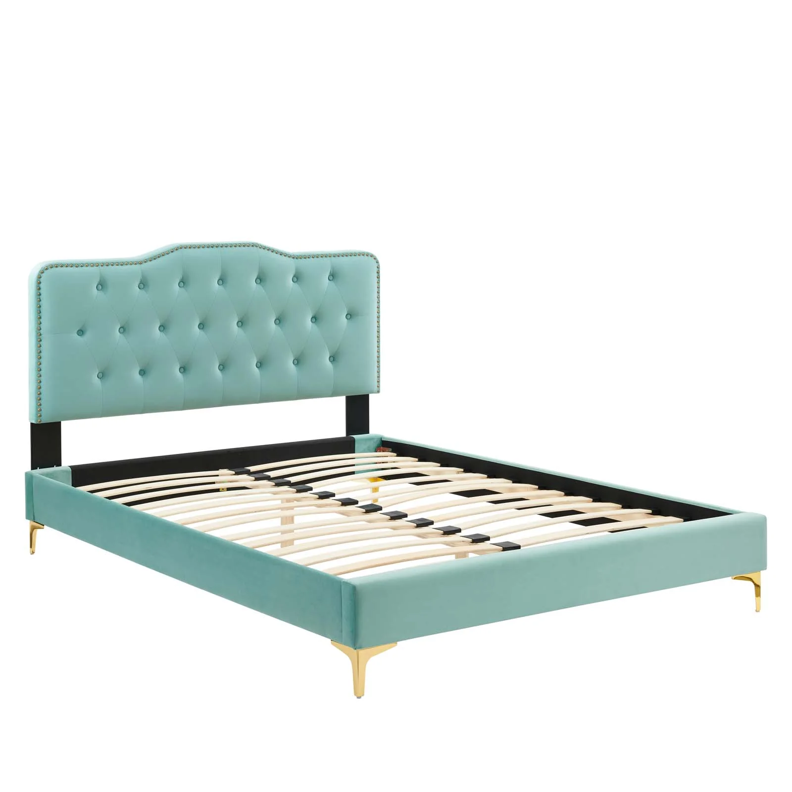 Amber Performance Velvet Queen Platform Bed By Modway - MOD-6775 - Image 54
