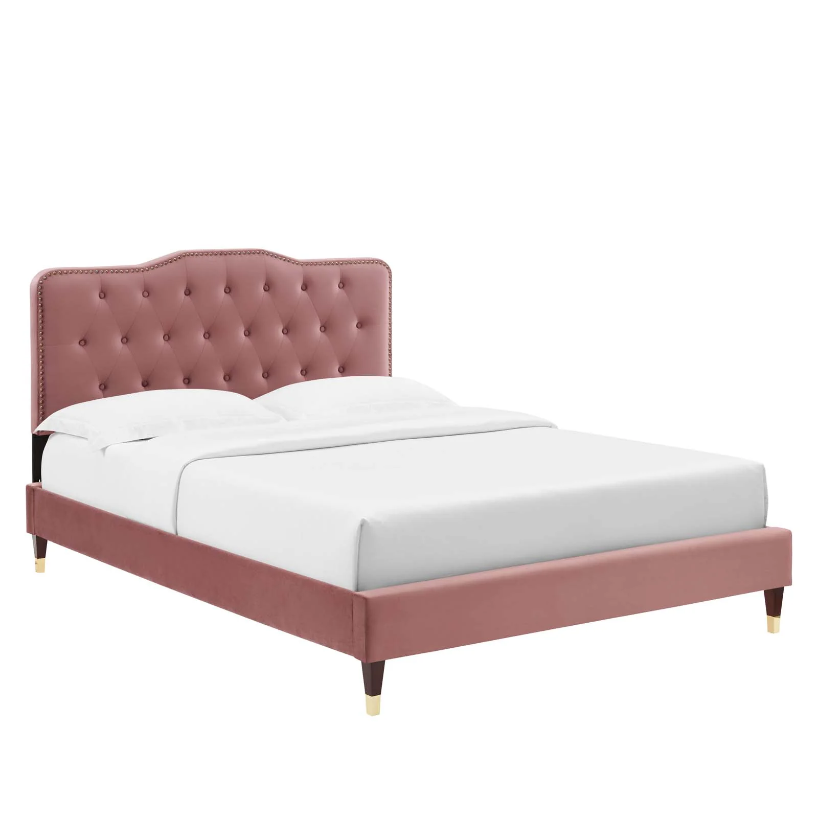 Amber Performance Velvet Queen Platform Bed By Modway - MOD-6776 - Image 16