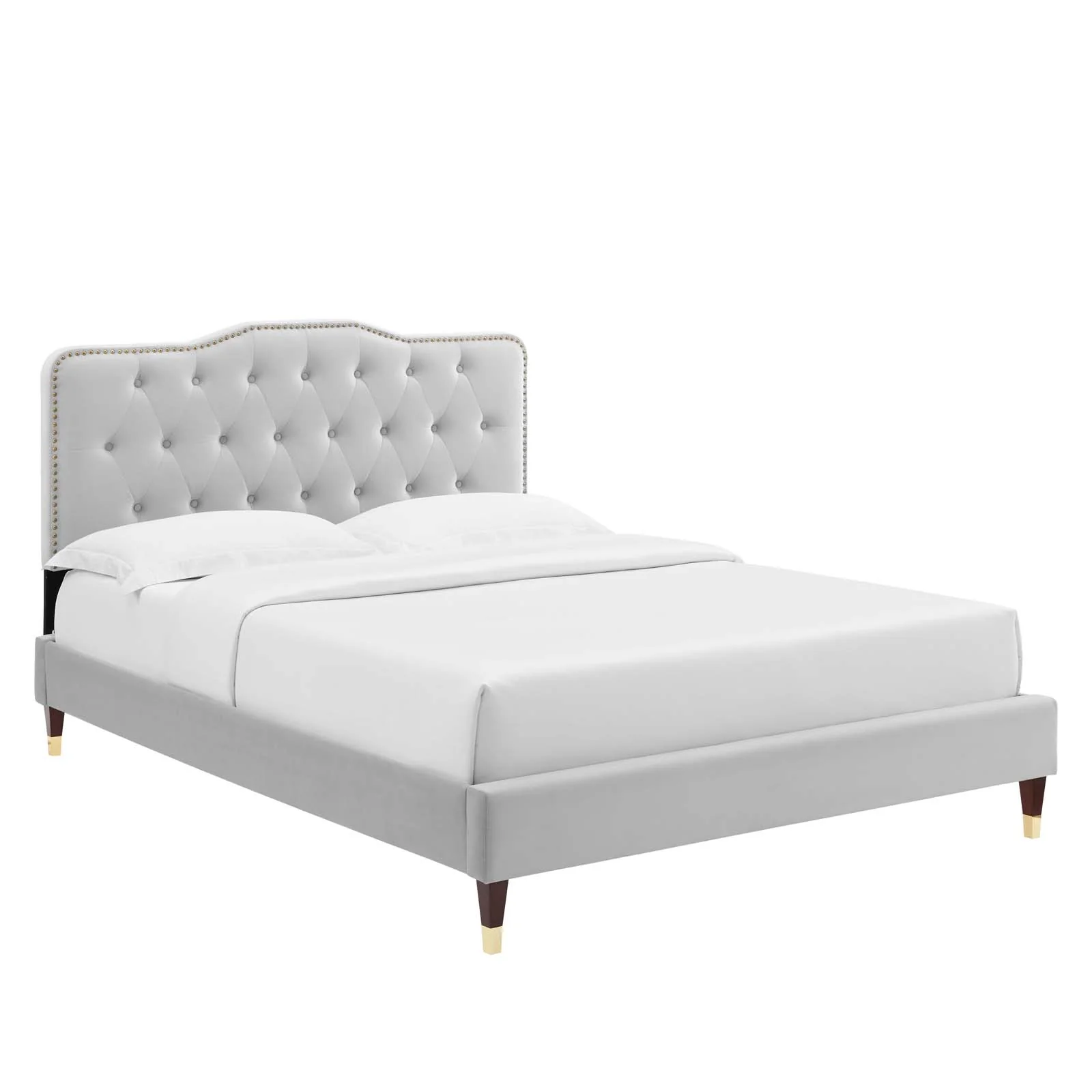 Amber Performance Velvet Queen Platform Bed By Modway - MOD-6776 - Image 30