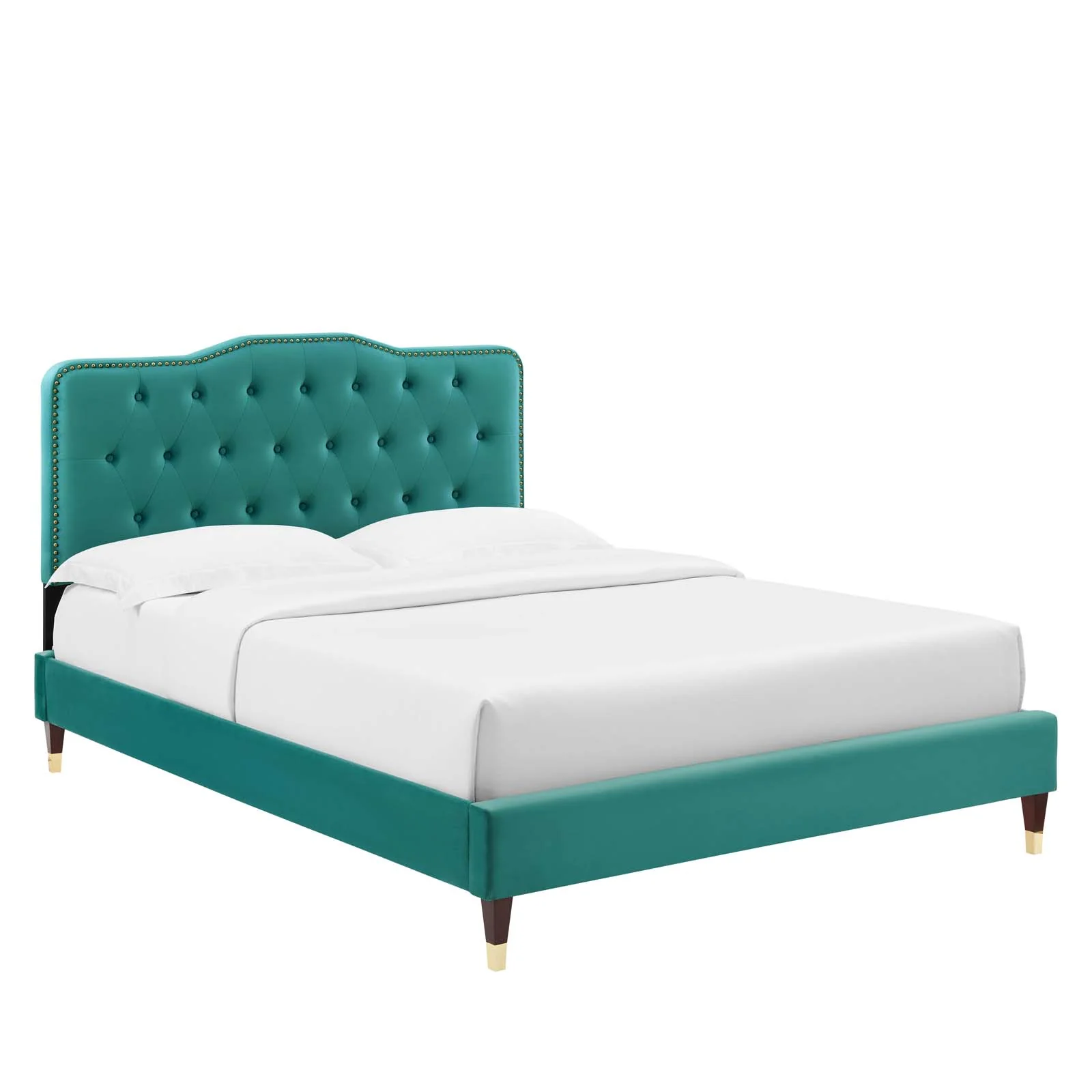 Amber Performance Velvet Queen Platform Bed By Modway - MOD-6776 - Image 86