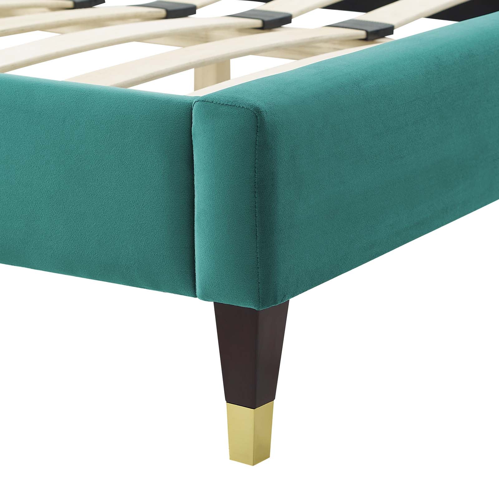 Amber Performance Velvet Queen Platform Bed By Modway - MOD-6776 - Image 96