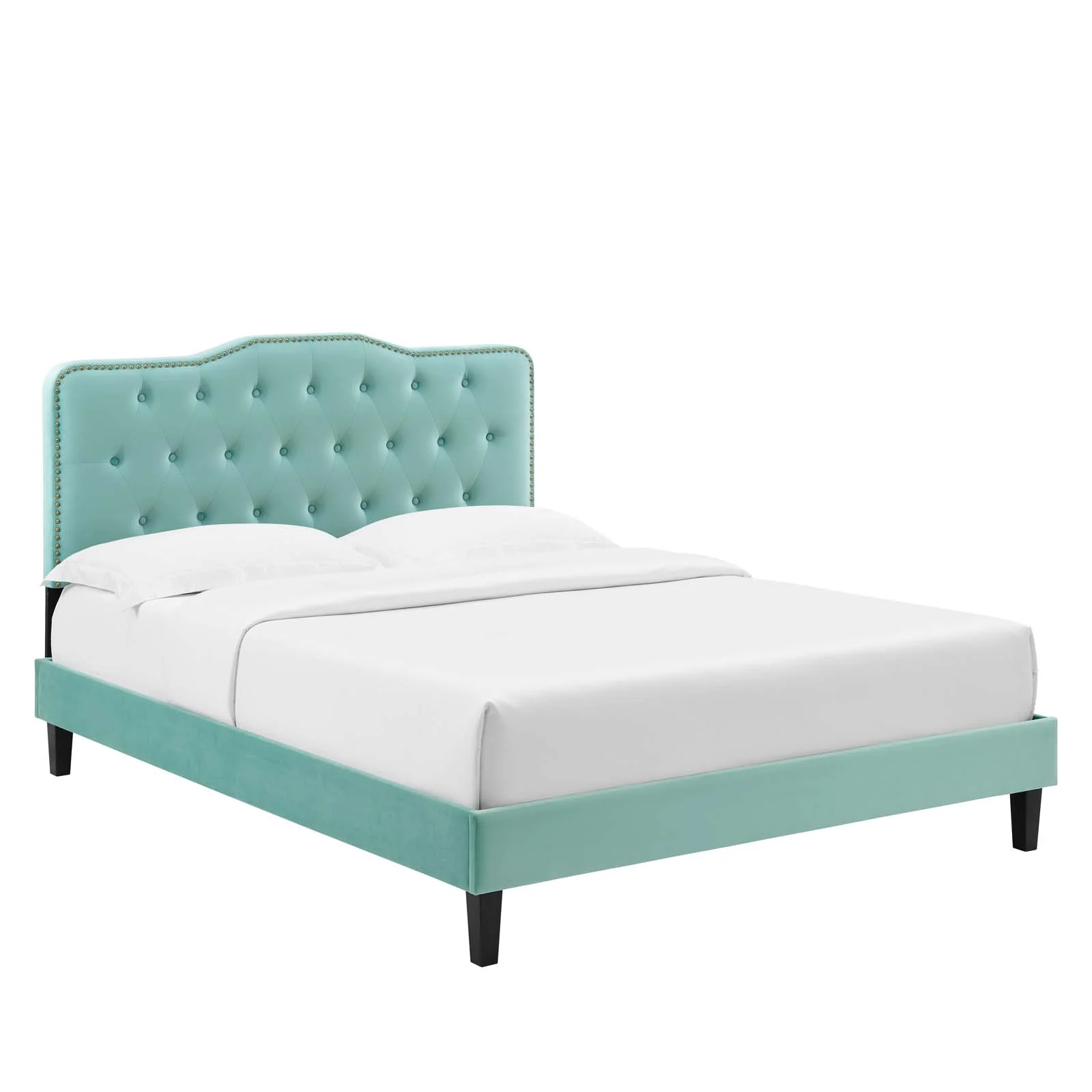 Amber Performance Velvet Queen Platform Bed By Modway - MOD-6777 - Image 42