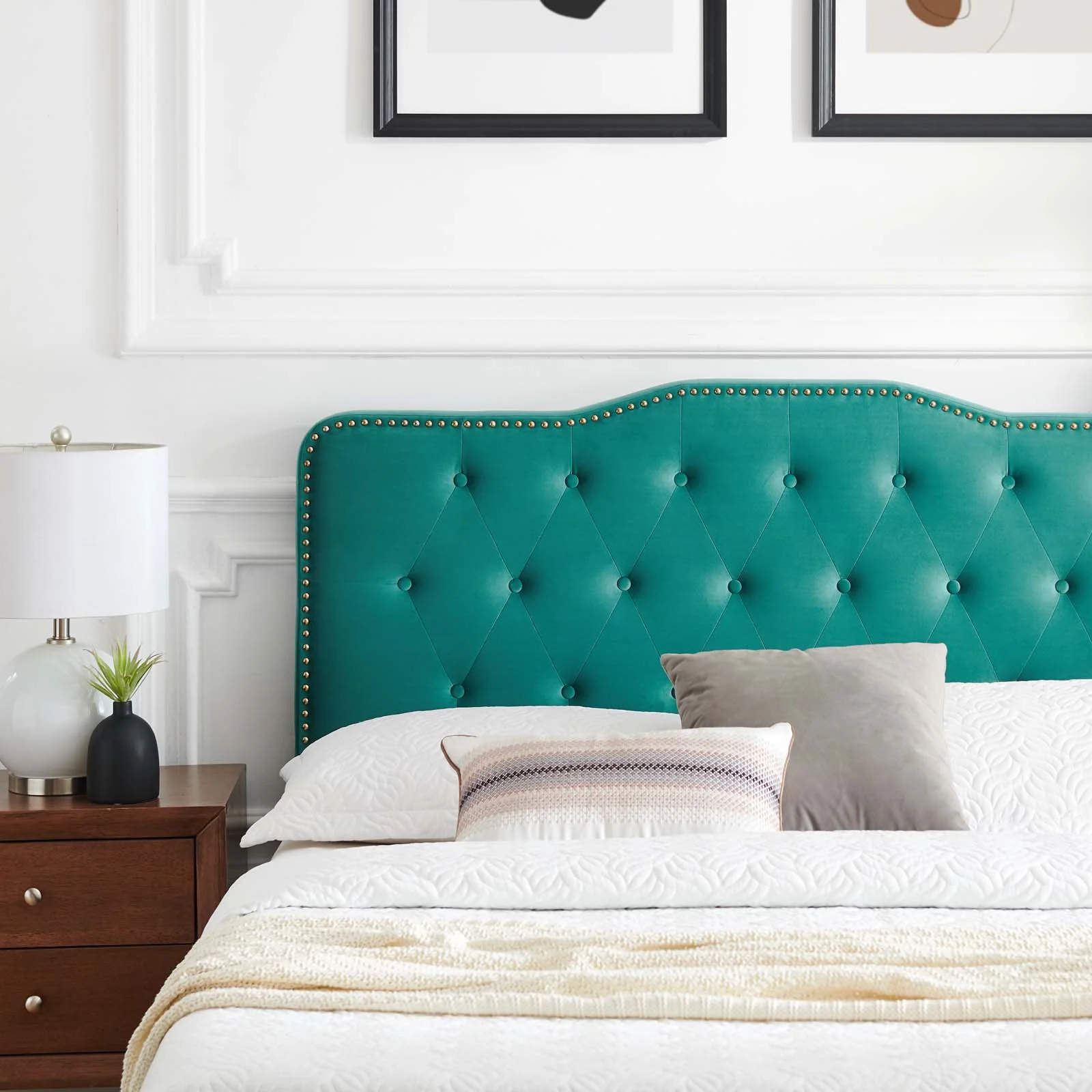 Amber Performance Velvet Queen Platform Bed By Modway - MOD-6777 - Image 85