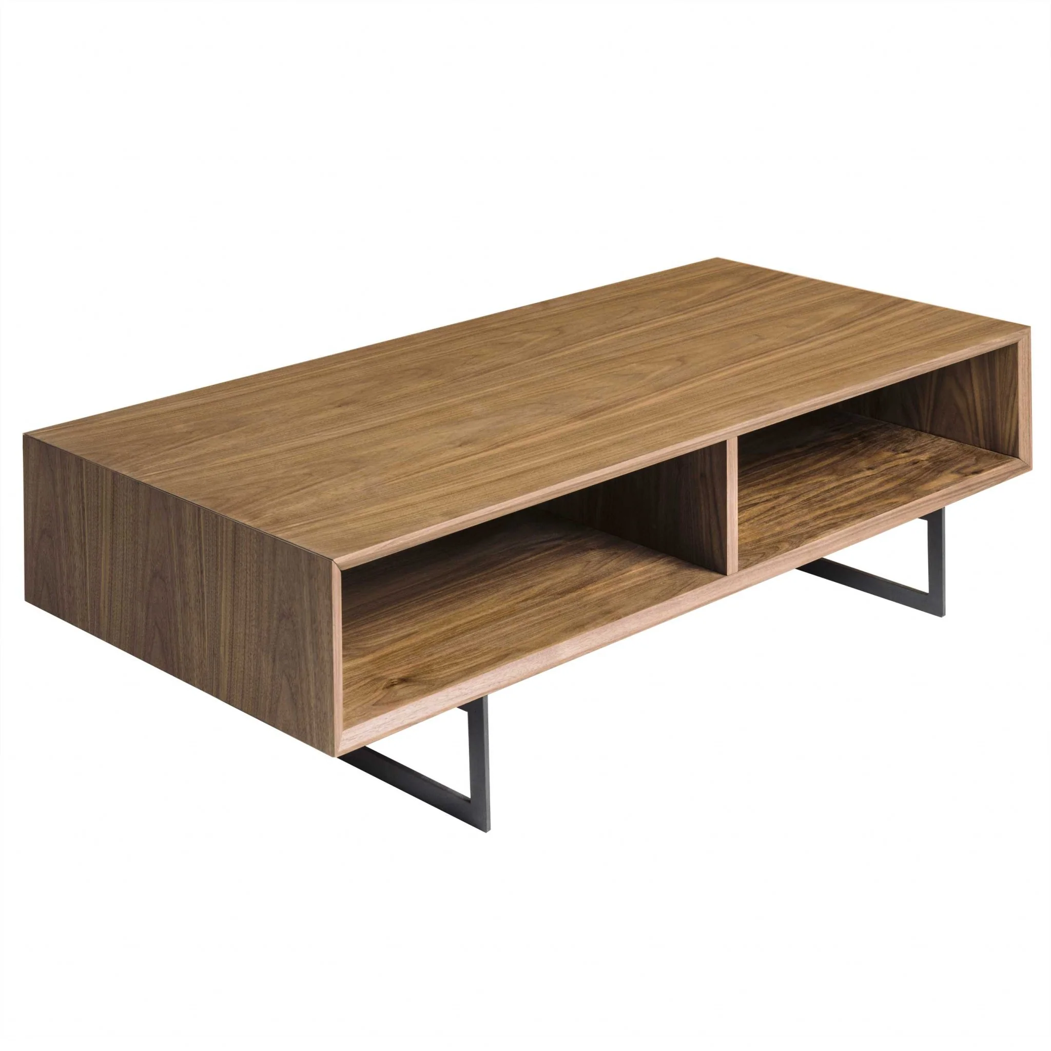 American Walnut Veneer Over MDF Coffee Table By Homeroots - Image 2