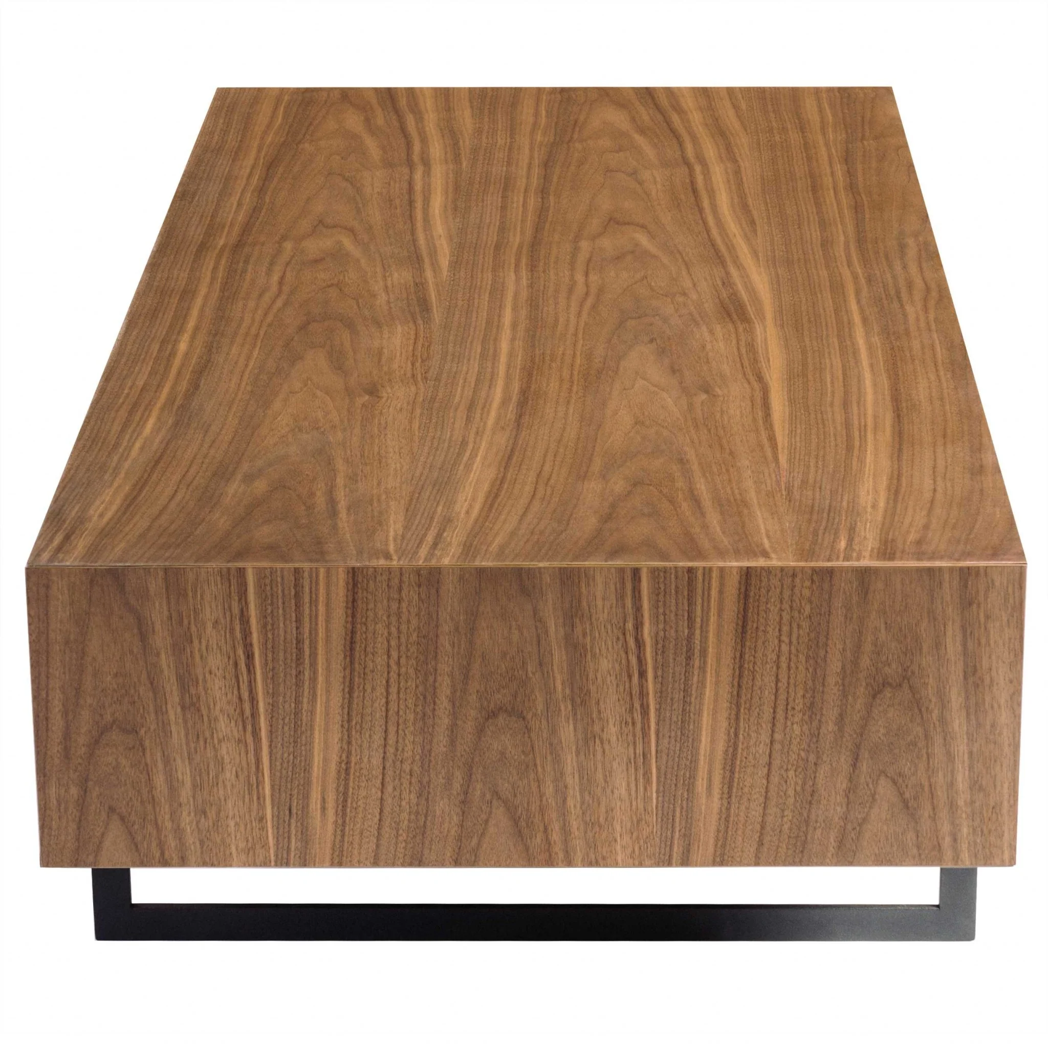 American Walnut Veneer Over MDF Coffee Table By Homeroots - Image 3