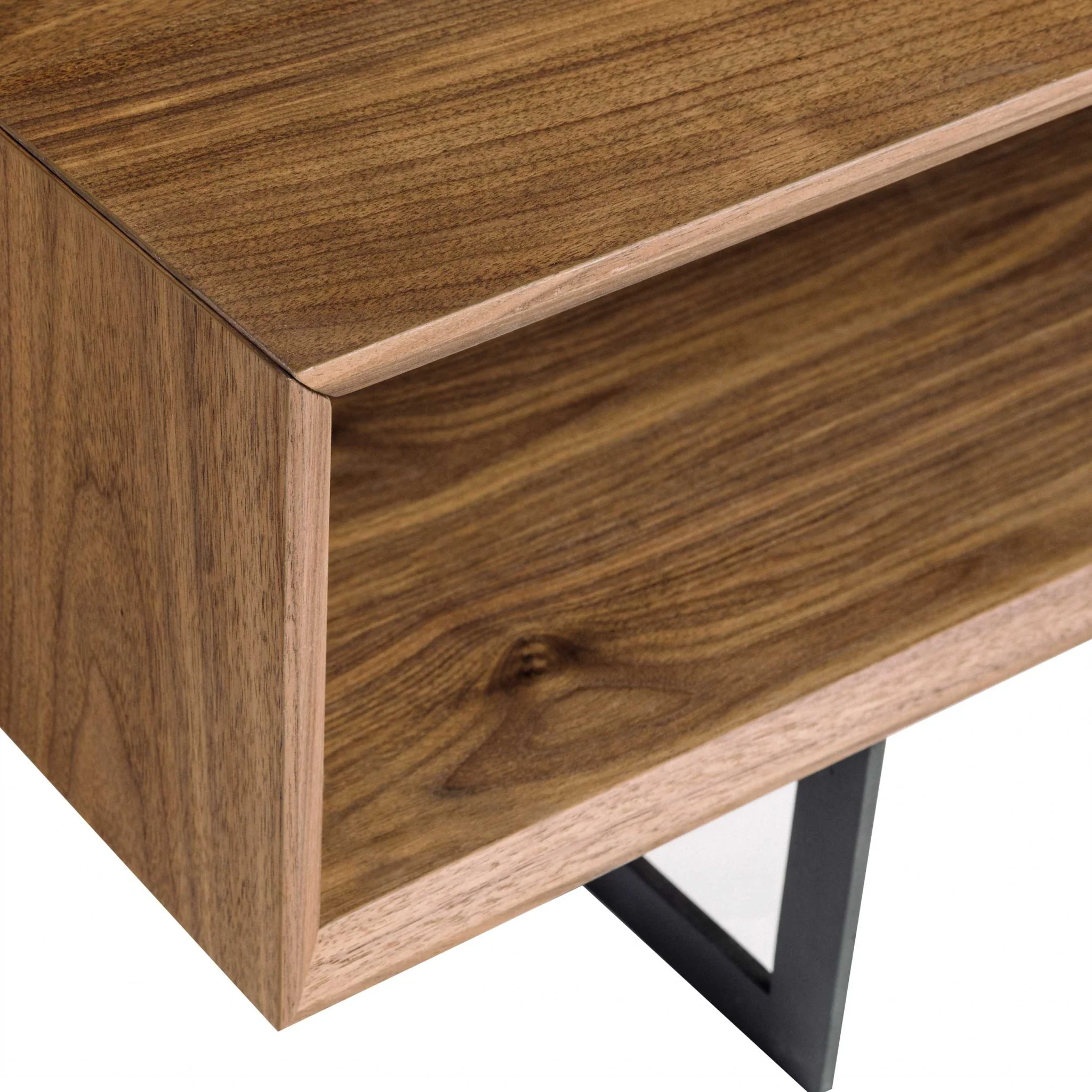 American Walnut Veneer Over MDF Coffee Table By Homeroots - Image 4