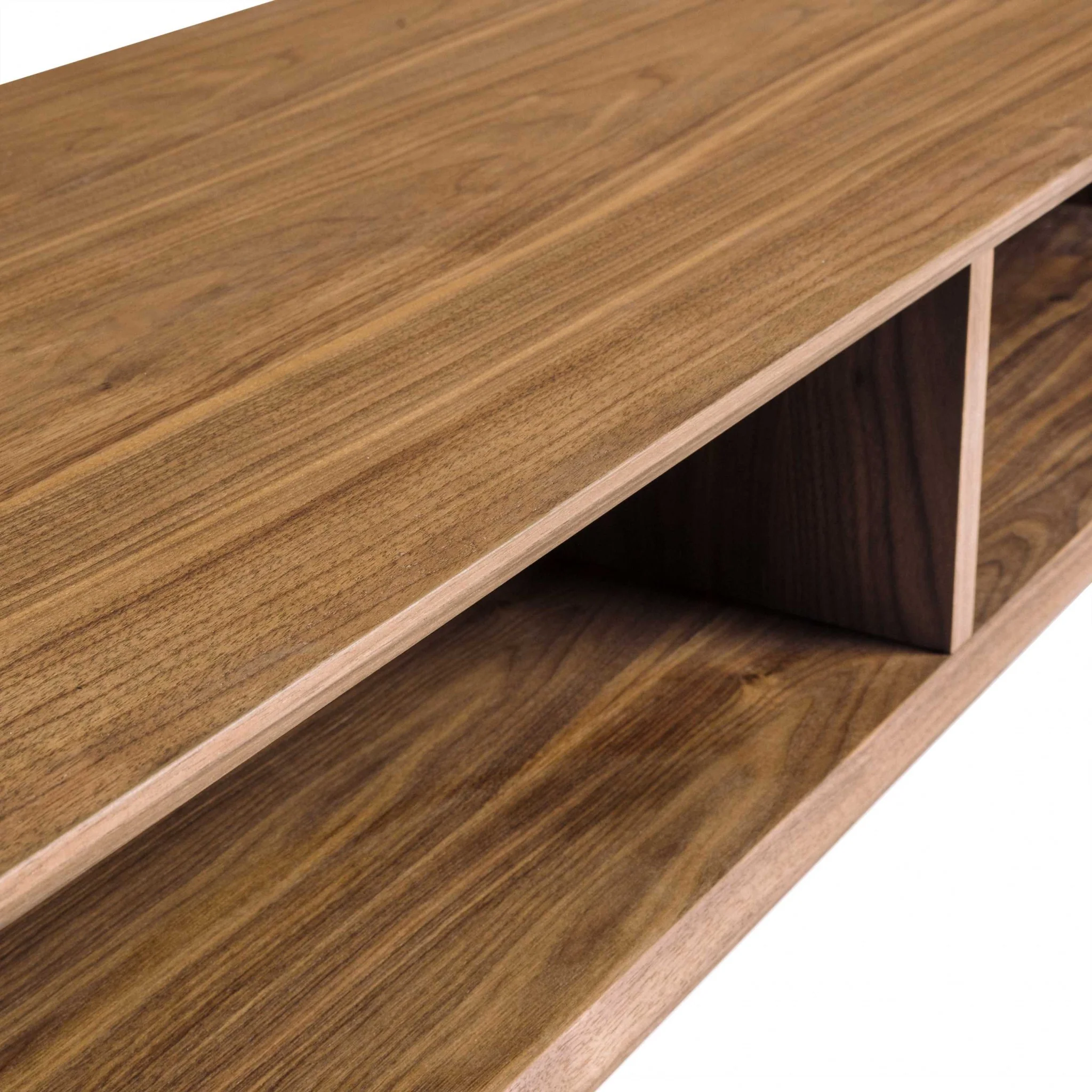 American Walnut Veneer Over MDF Coffee Table By Homeroots - Image 6