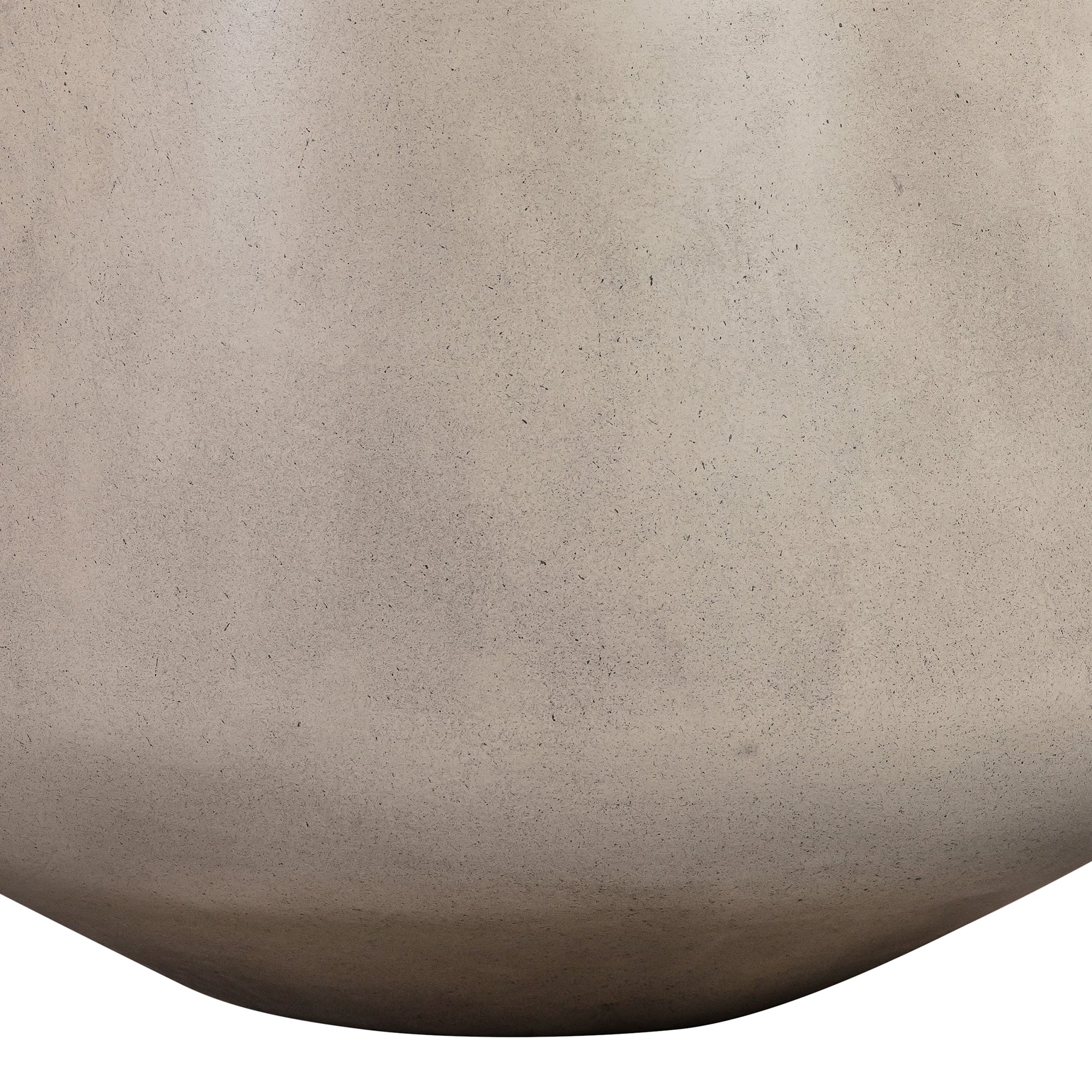 Amethyst Medium Round Lightweight White Concrete Indoor or Outdoor Planter in white By Armen Living - Image 4