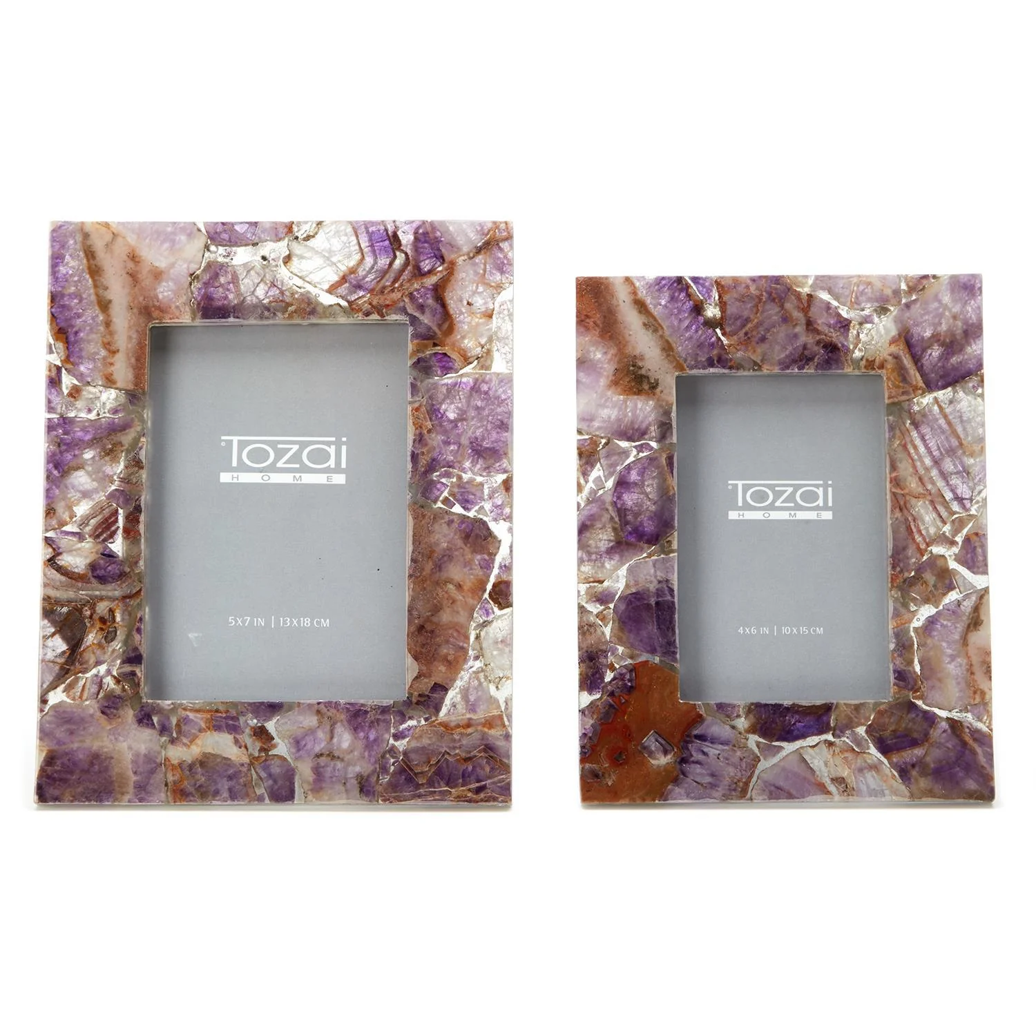 Amethyst Photo Frame Incl 2 Sizes Set Of 4 By Tozai Home - Image 2