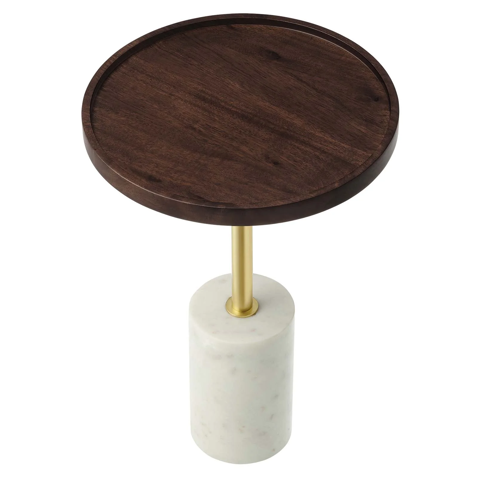 Amina Round Acacia Wood Side Table By Modway - EEI-6607 - Image 11